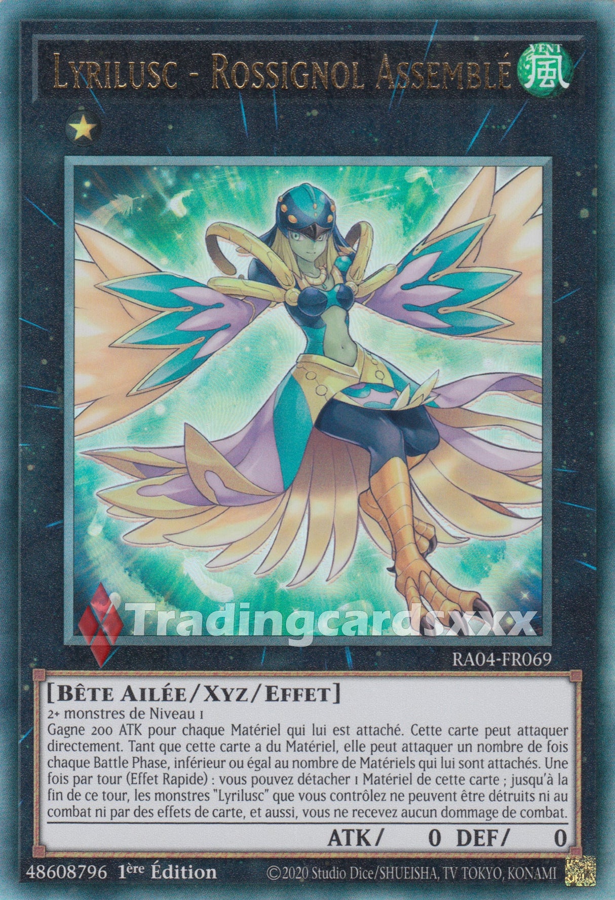 Yu-Gi-Oh! Lyrilusc - Rossignol Assemblé : RA04-FR069