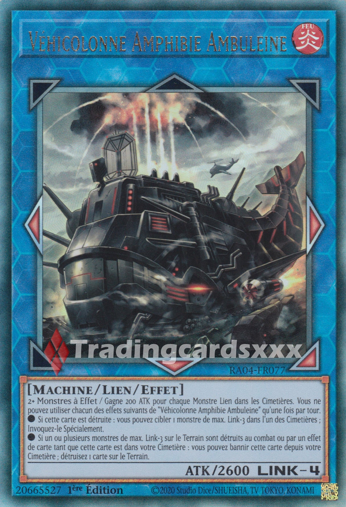 Yu-Gi-Oh! Véhicolonne Amphibie Ambuleine : RA04-FR077