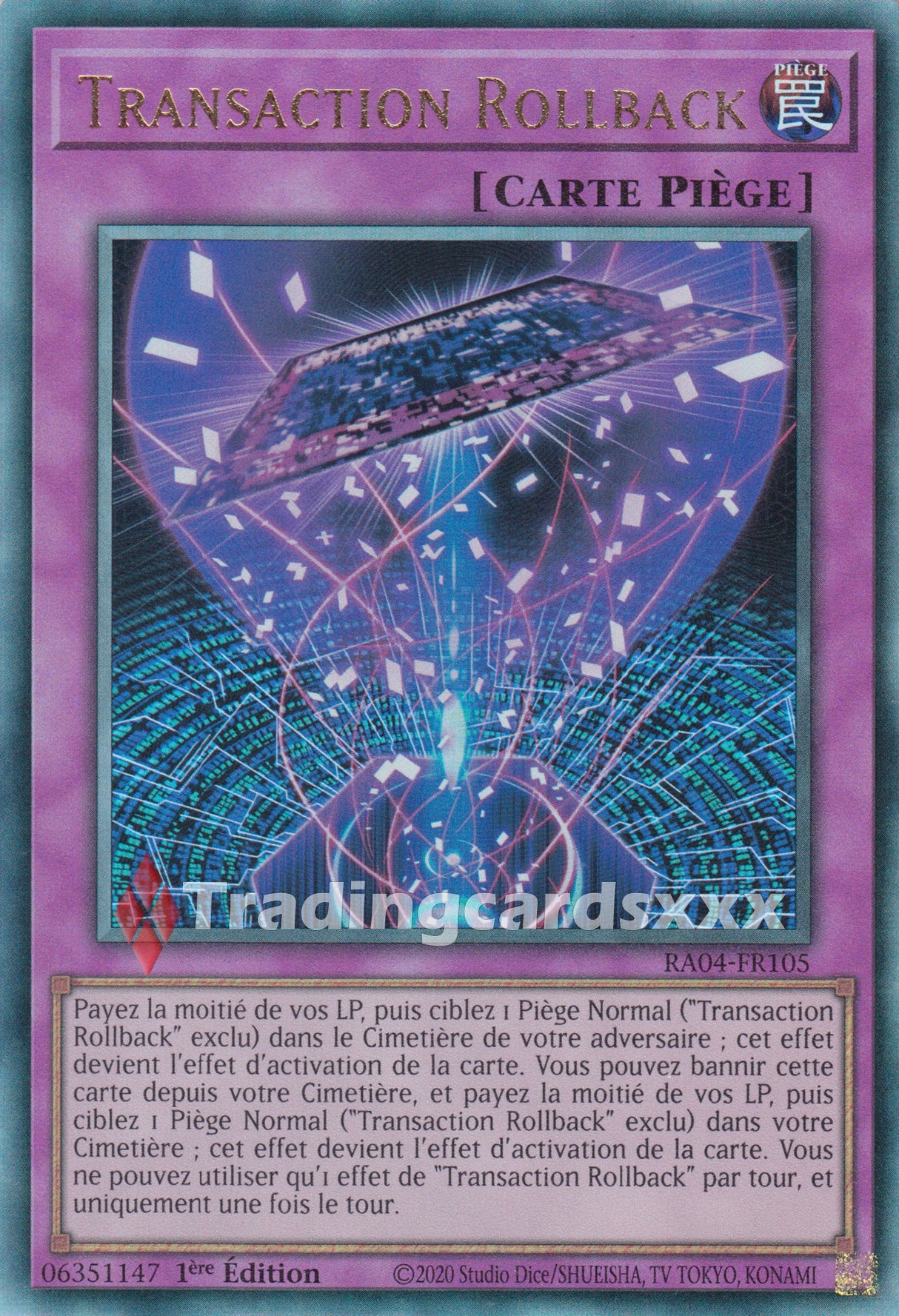 Yu-Gi-Oh! Transaction Rollback : RA04-FR105