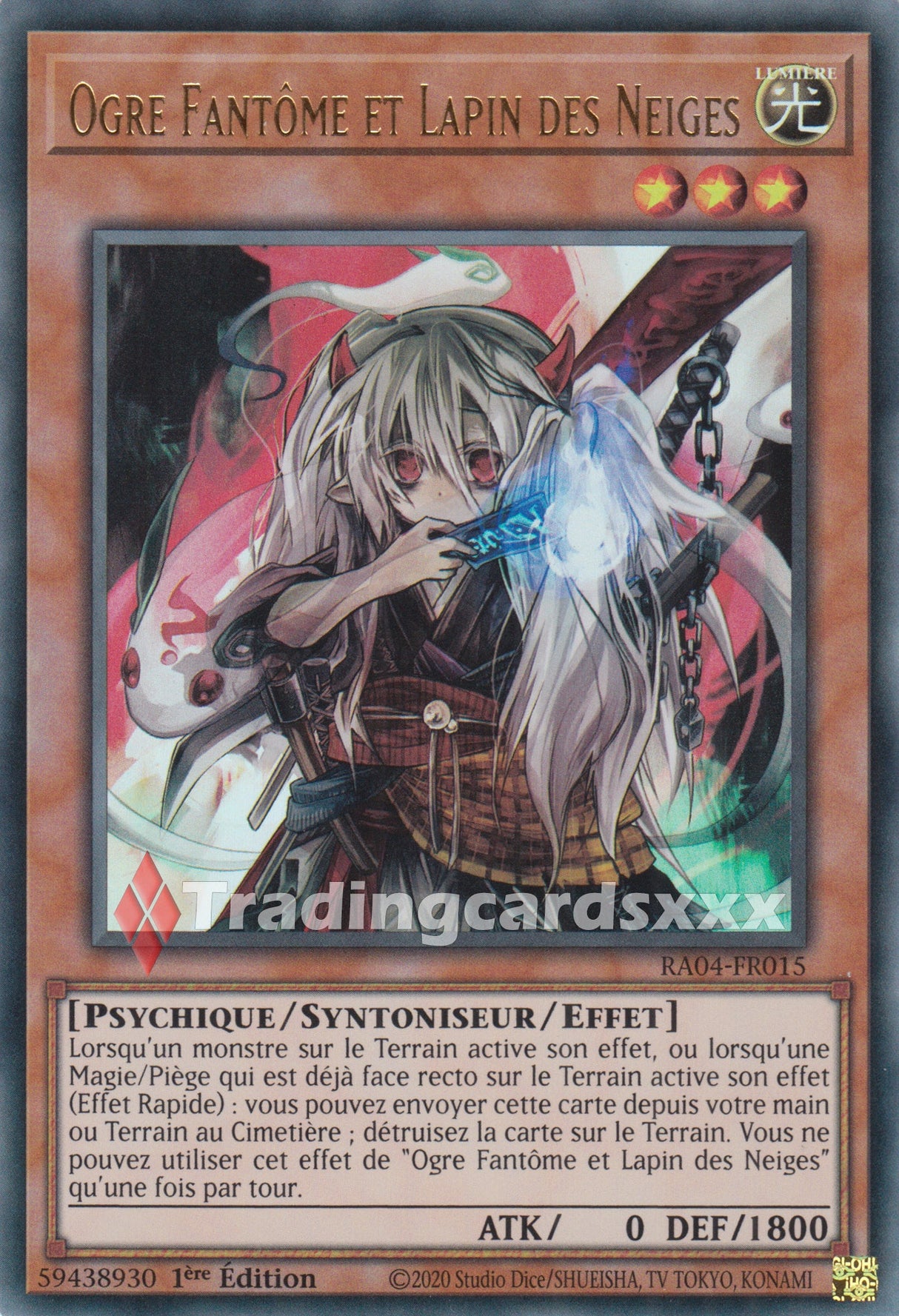 Yu-Gi-Oh! Ogre Fantôme et Lapin des Neiges : RA04-FR015