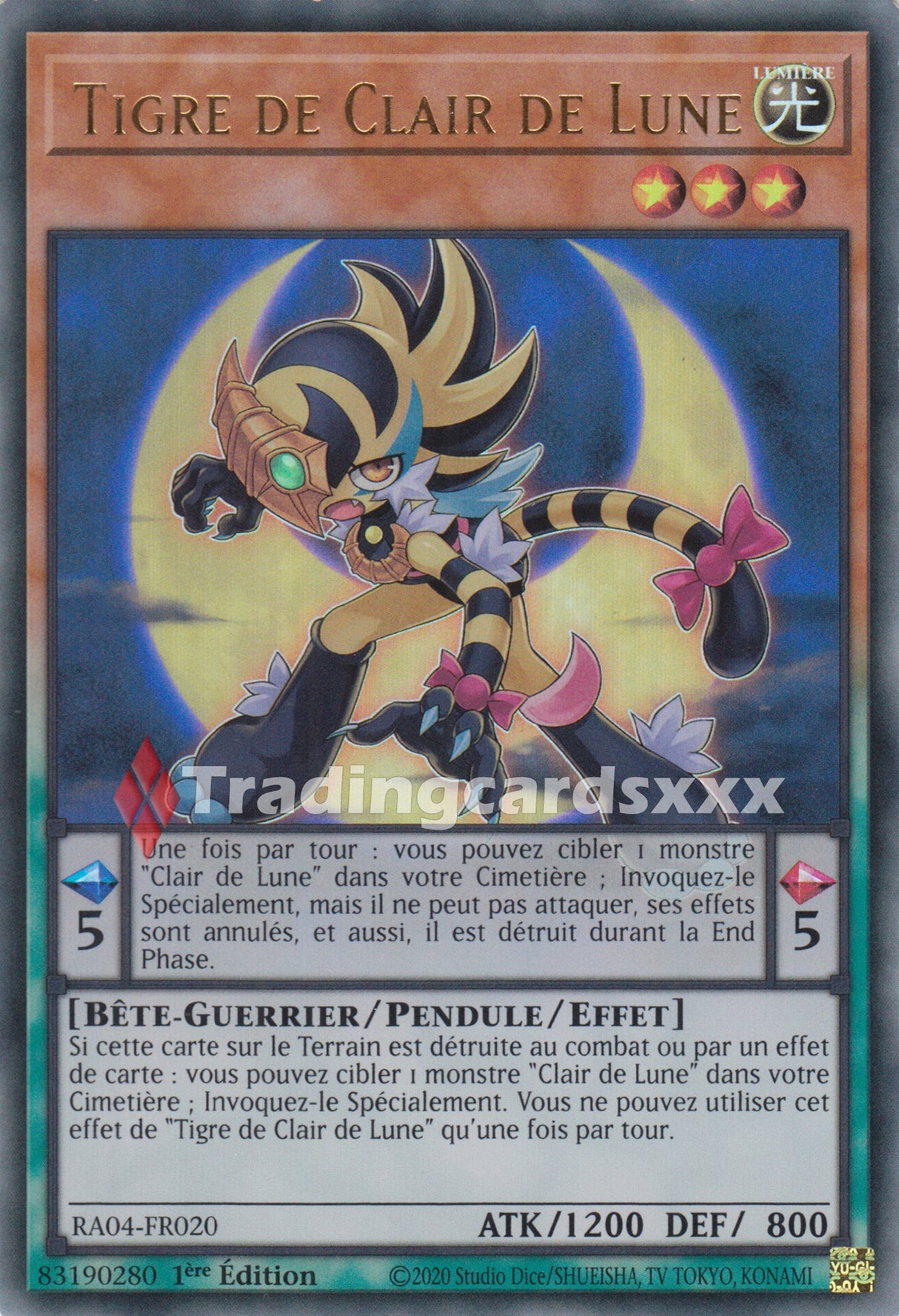 Yu-Gi-Oh! Tigre de Clair de Lune : RA04-FR020