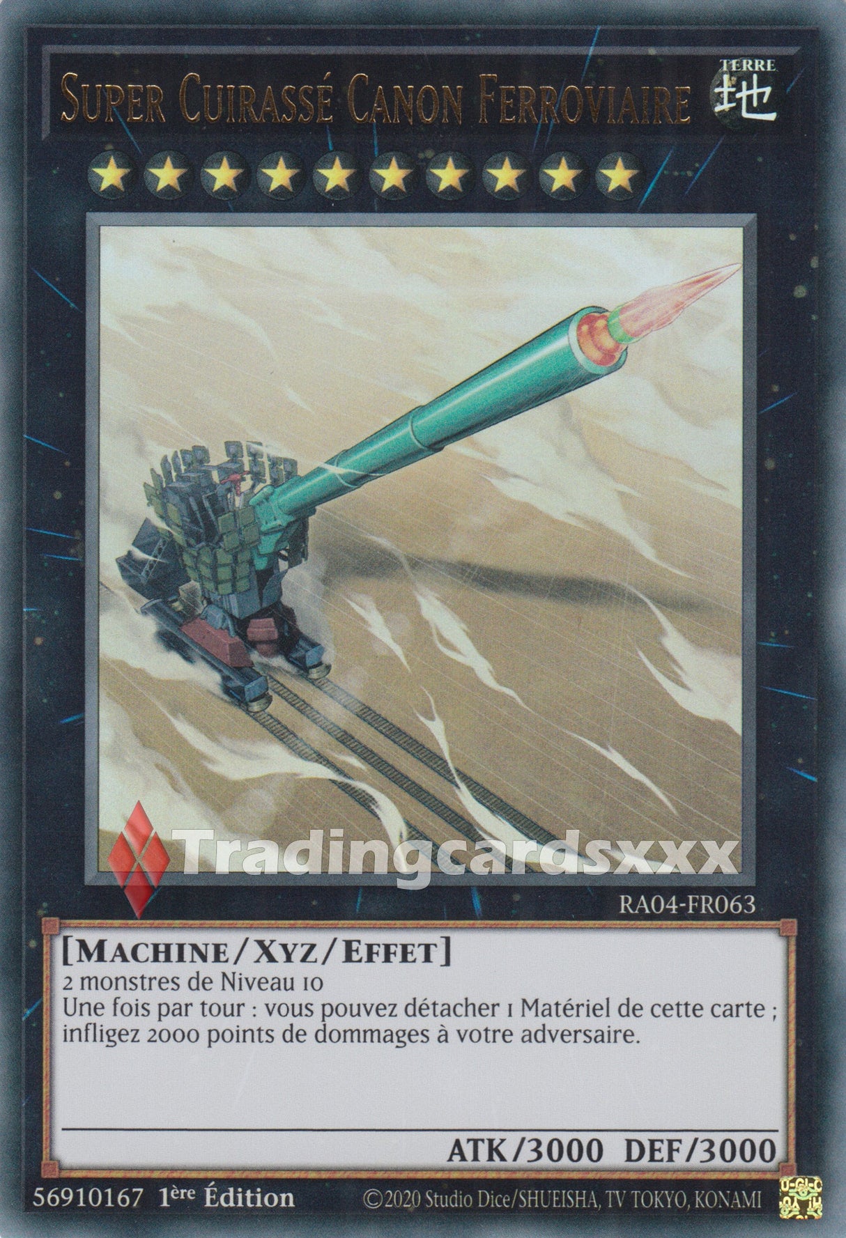 Yu-Gi-Oh! Super Cuirassé Canon Ferroviaire : RA04-FR063