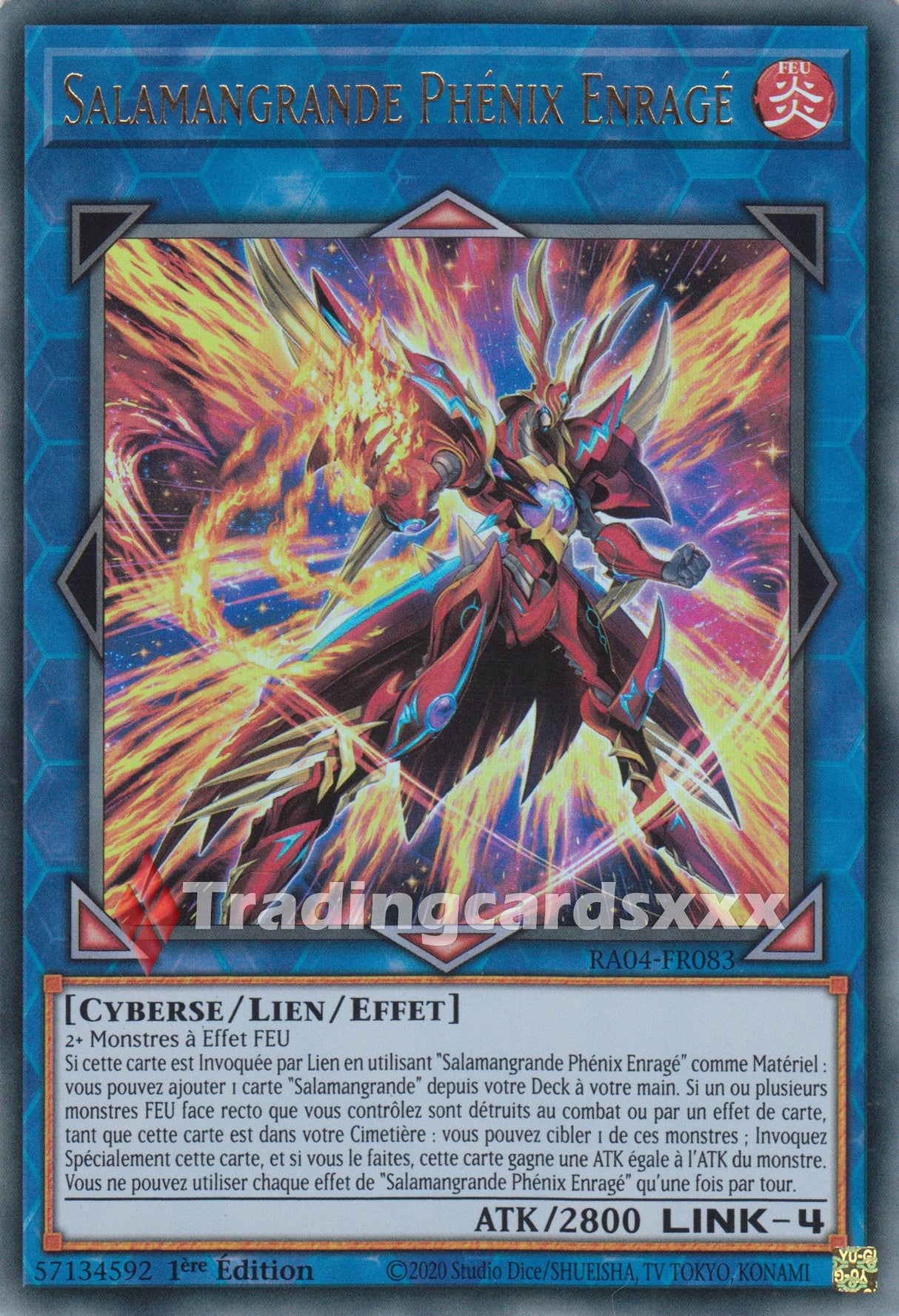 Yu-Gi-Oh! Salamangrande Phénix Enragé : RA04-FR083