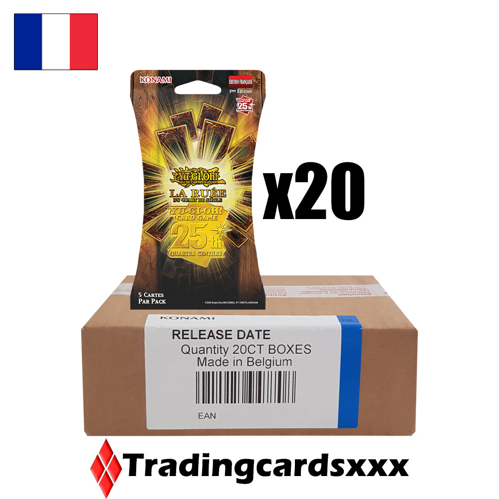 Yu-Gi-Oh! Carton de 20 boosters sous blister : La Ruée du Quart de Siècle