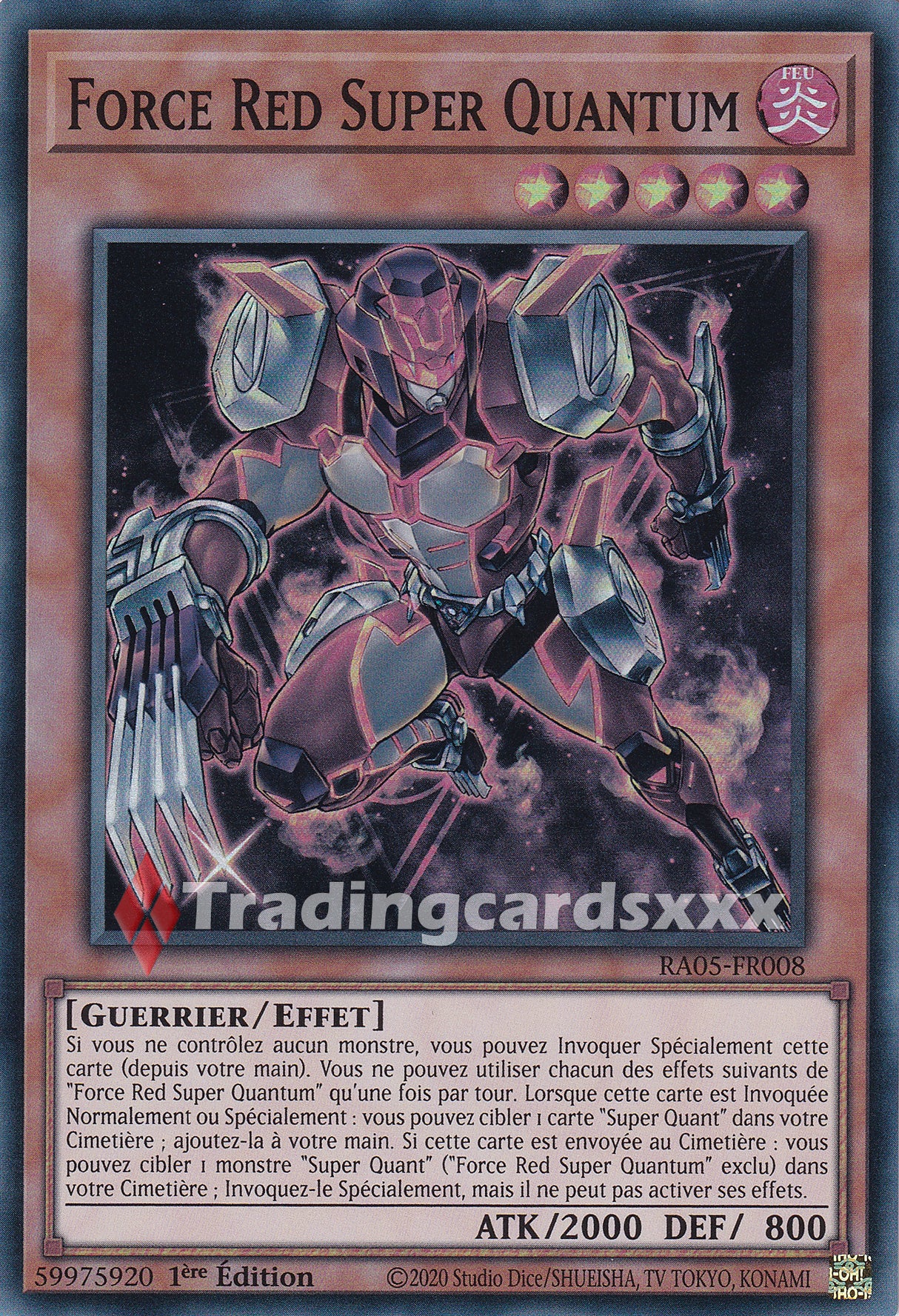 Yu-Gi-Oh! Force Red Super Quantum : SR RA05-FR008