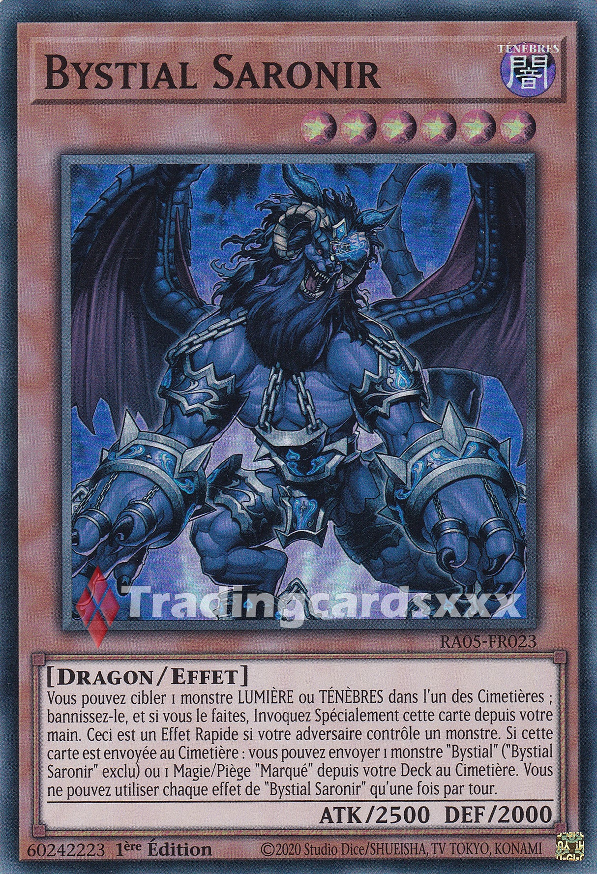 Yu-Gi-Oh! Bystial Saronir : SR RA05-FR023
