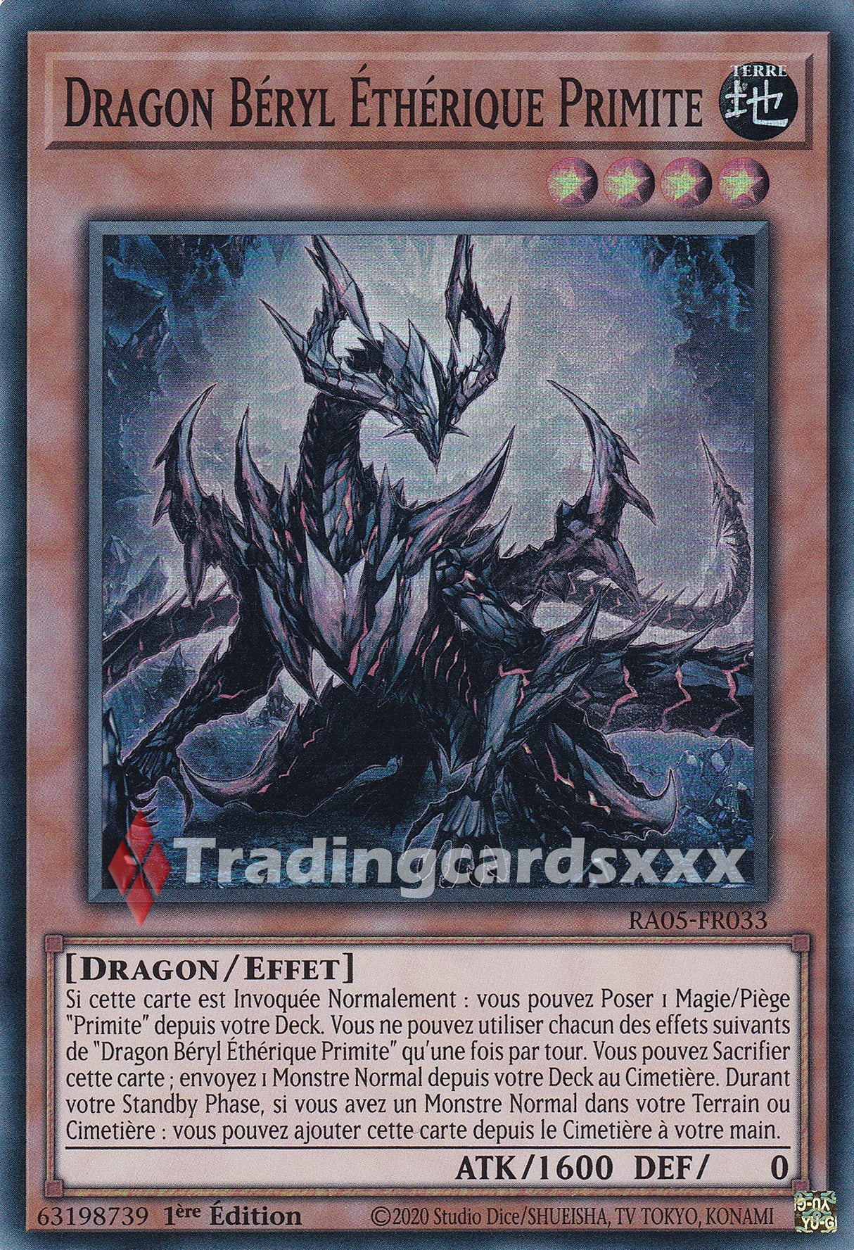 Yu-Gi-Oh! Dragon Béryl Éthérique Primite : SR RA05-FR033