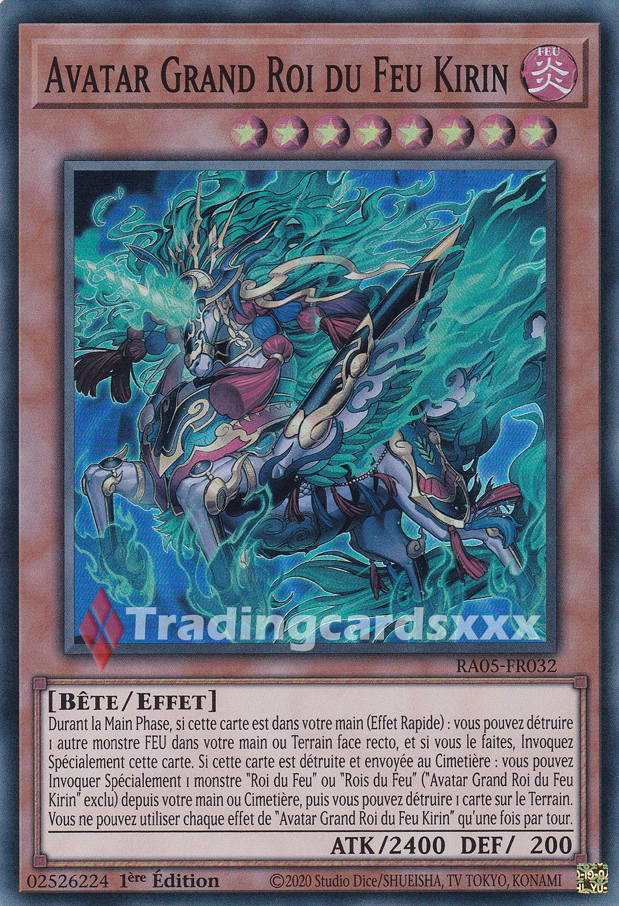 Yu-Gi-Oh! Avatar Grand Roi du Feu Kirin : SR RA05-FR032
