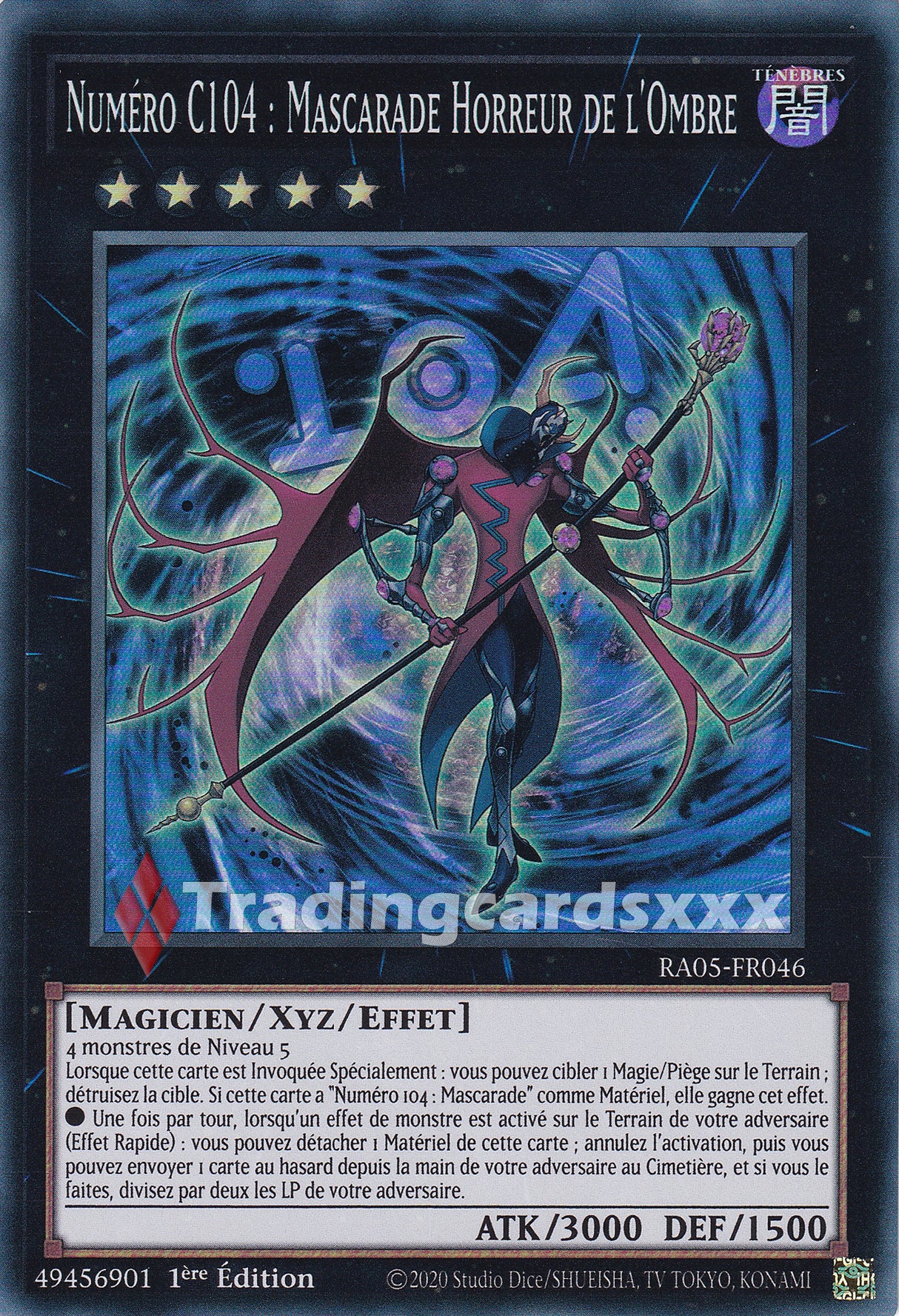 Yu-Gi-Oh! Numéro C104 : Mascarade Horreur de l'Ombre : SR RA05-FR046