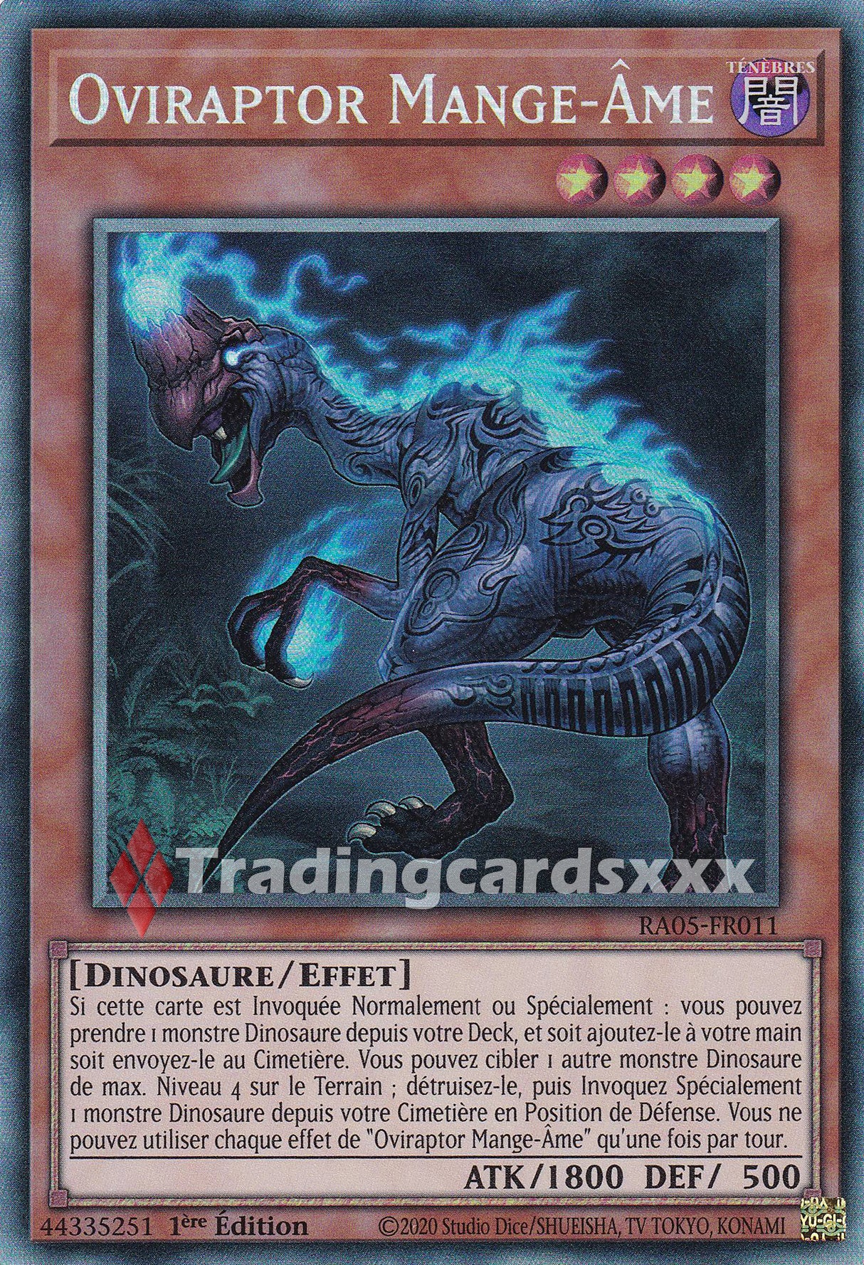 Yu-Gi-Oh! Oviraptor Mange-Âme : CR RA05-FR011