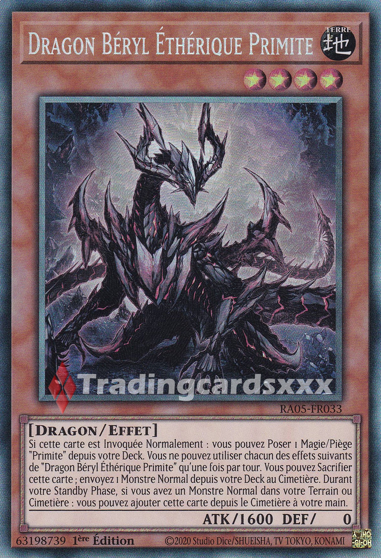 Yu-Gi-Oh! Dragon Béryl Éthérique Primite : CR RA05-FR033