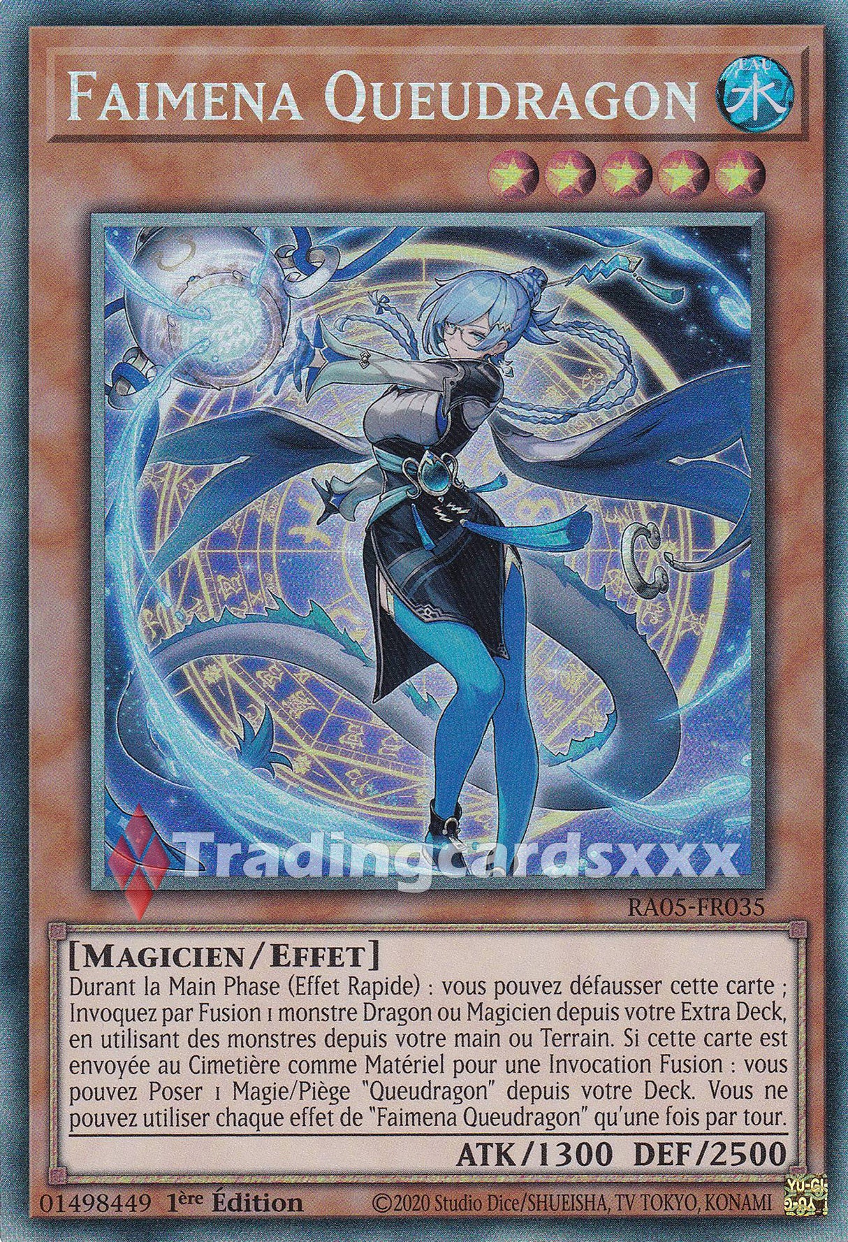 Yu-Gi-Oh! Faimena Queudragon : CR RA05-FR035