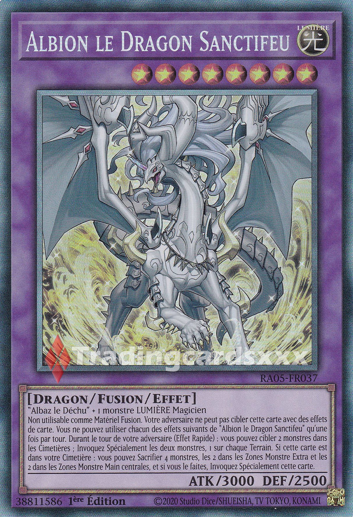 Yu-Gi-Oh! Albion le Dragon Sanctifeu : CR RA05-FR037