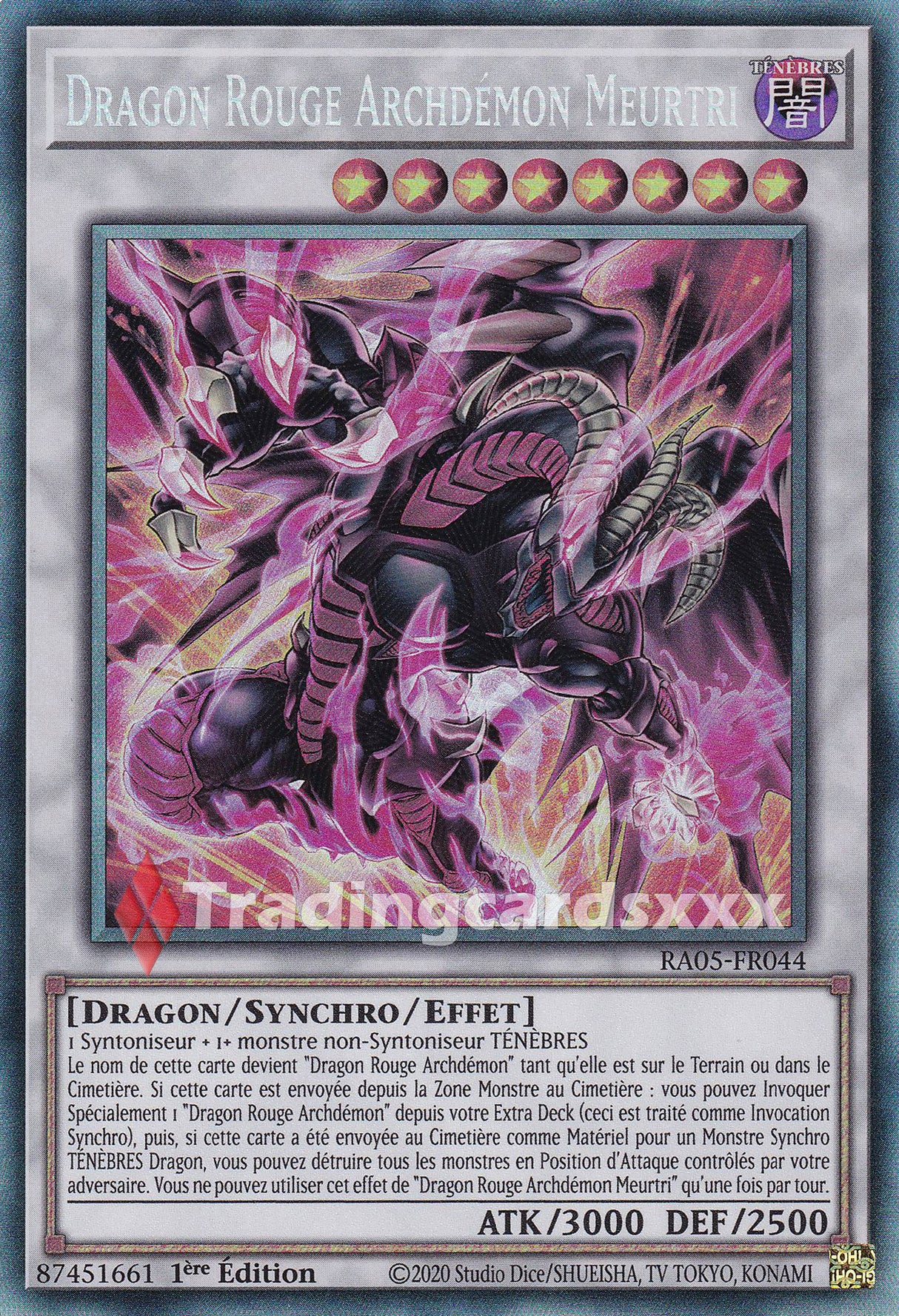 Yu-Gi-Oh! Dragon Rouge Archdémon Meurtri : CR RA05-FR044