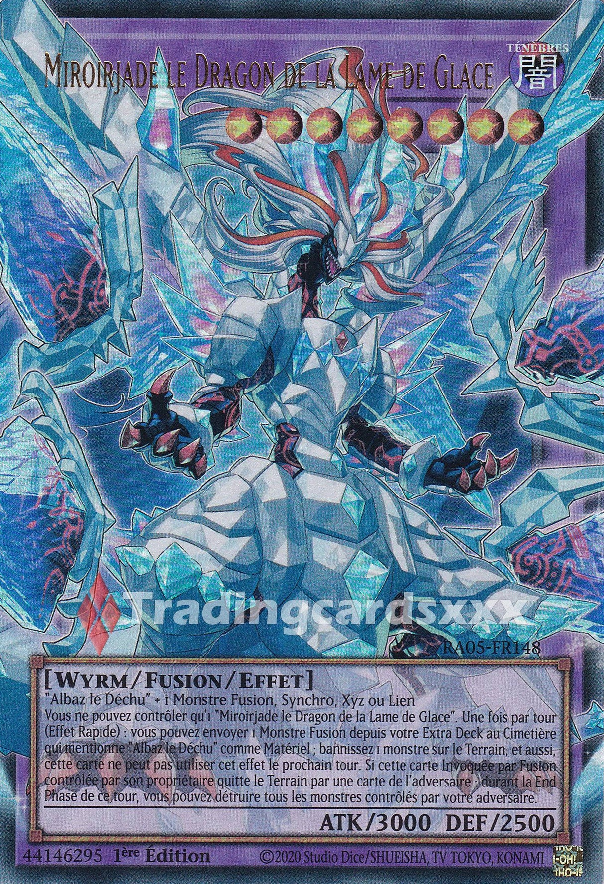 Yu-Gi-Oh! Miroirjade le Dragon de la Lame de Glace : OF UR RA05-FR148