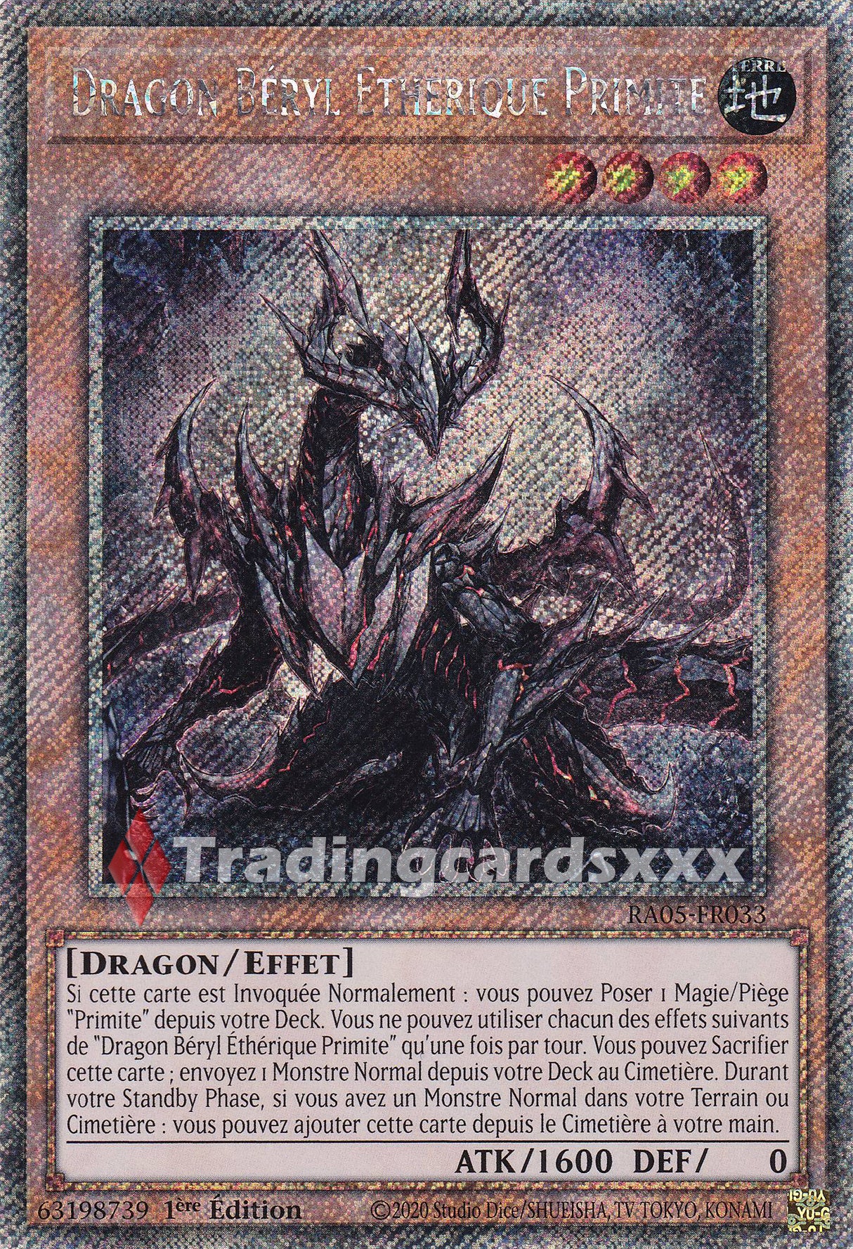 Yu-Gi-Oh! Dragon Béryl Éthérique Primite : PS RA05-FR033