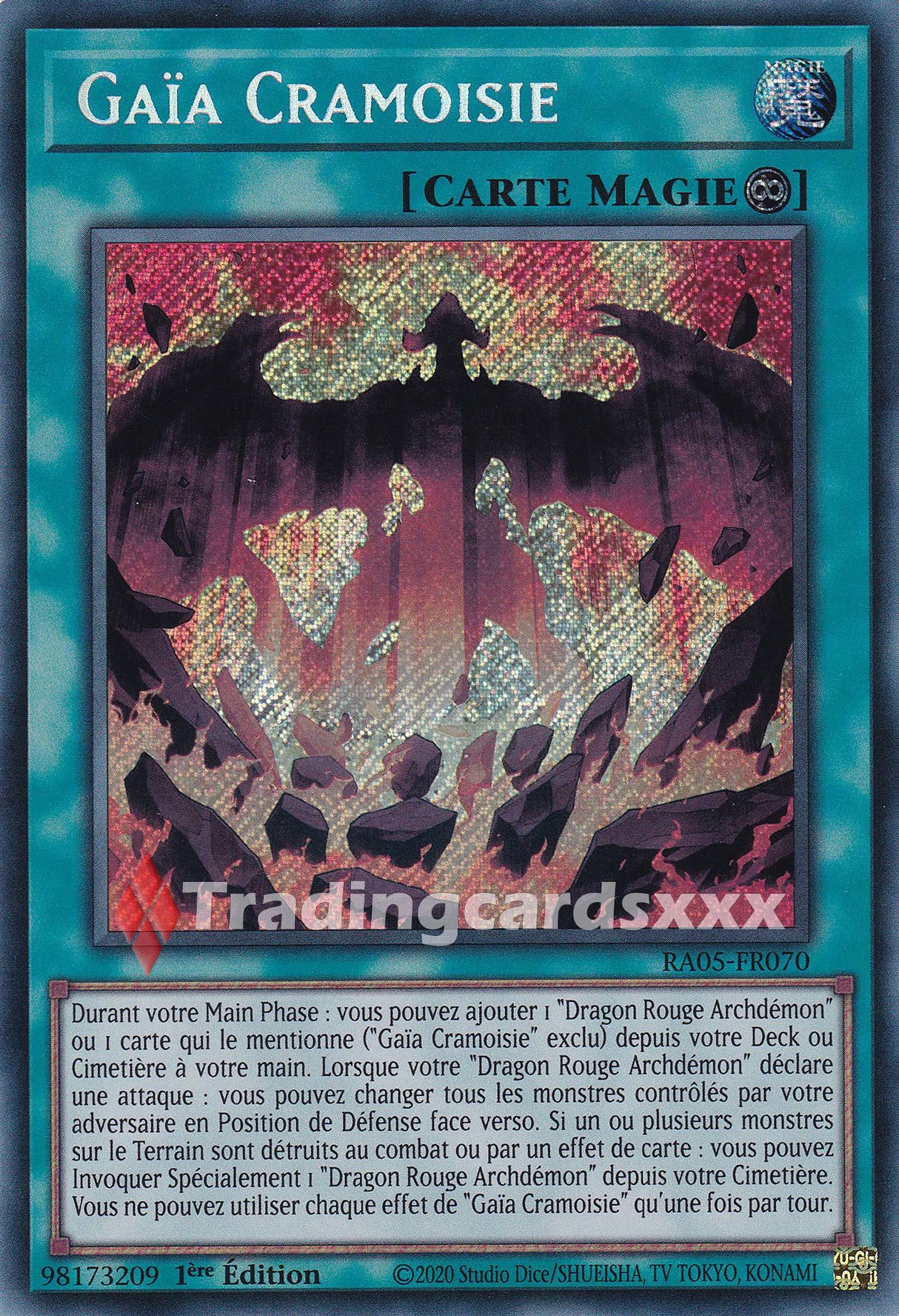 Yu-Gi-Oh! Gaïa Cramoisie : SE RA05-FR070