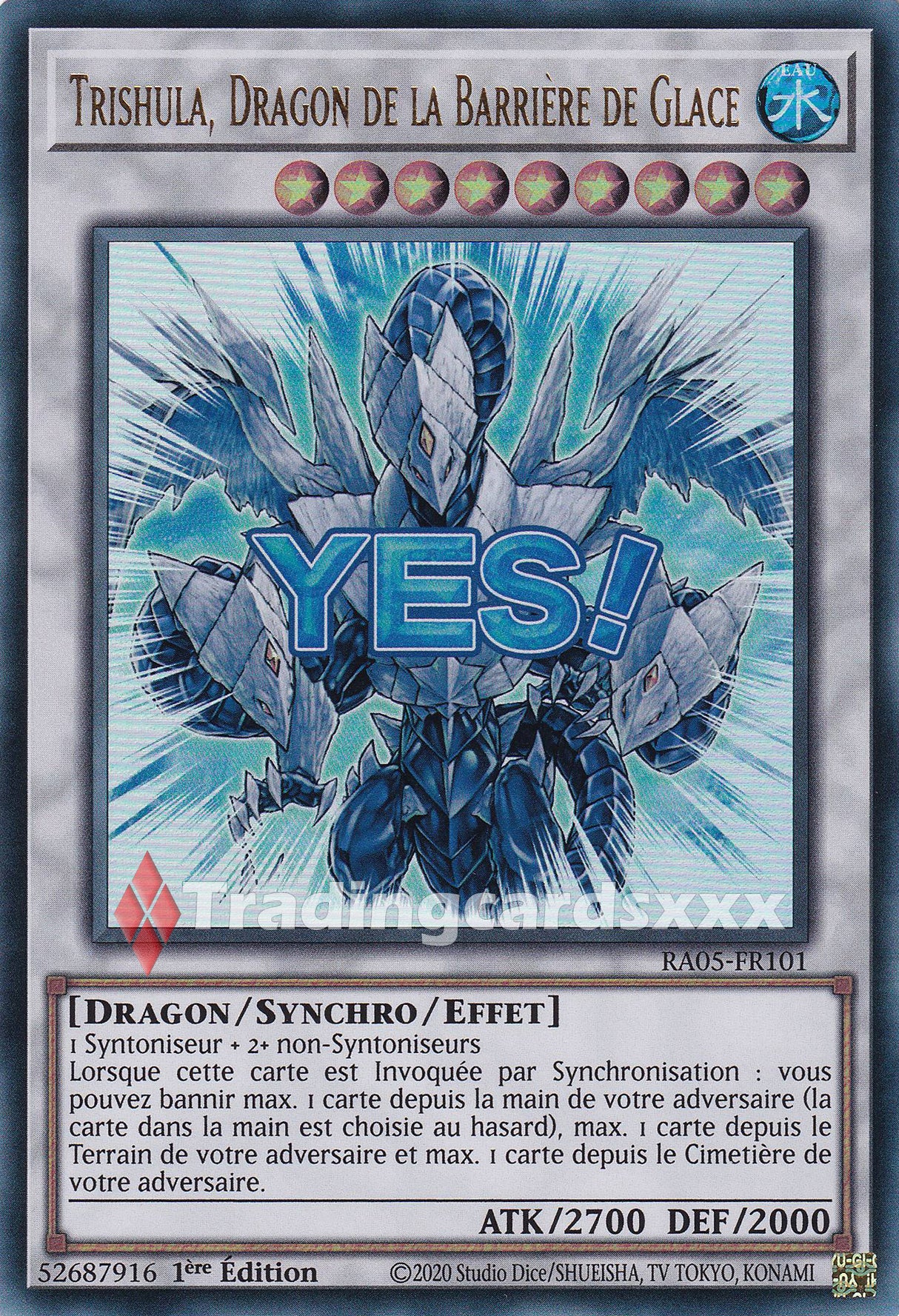 Yu-Gi-Oh! Trishula, Dragon de la Barrière de Glace : ALT UR RA05-FR101