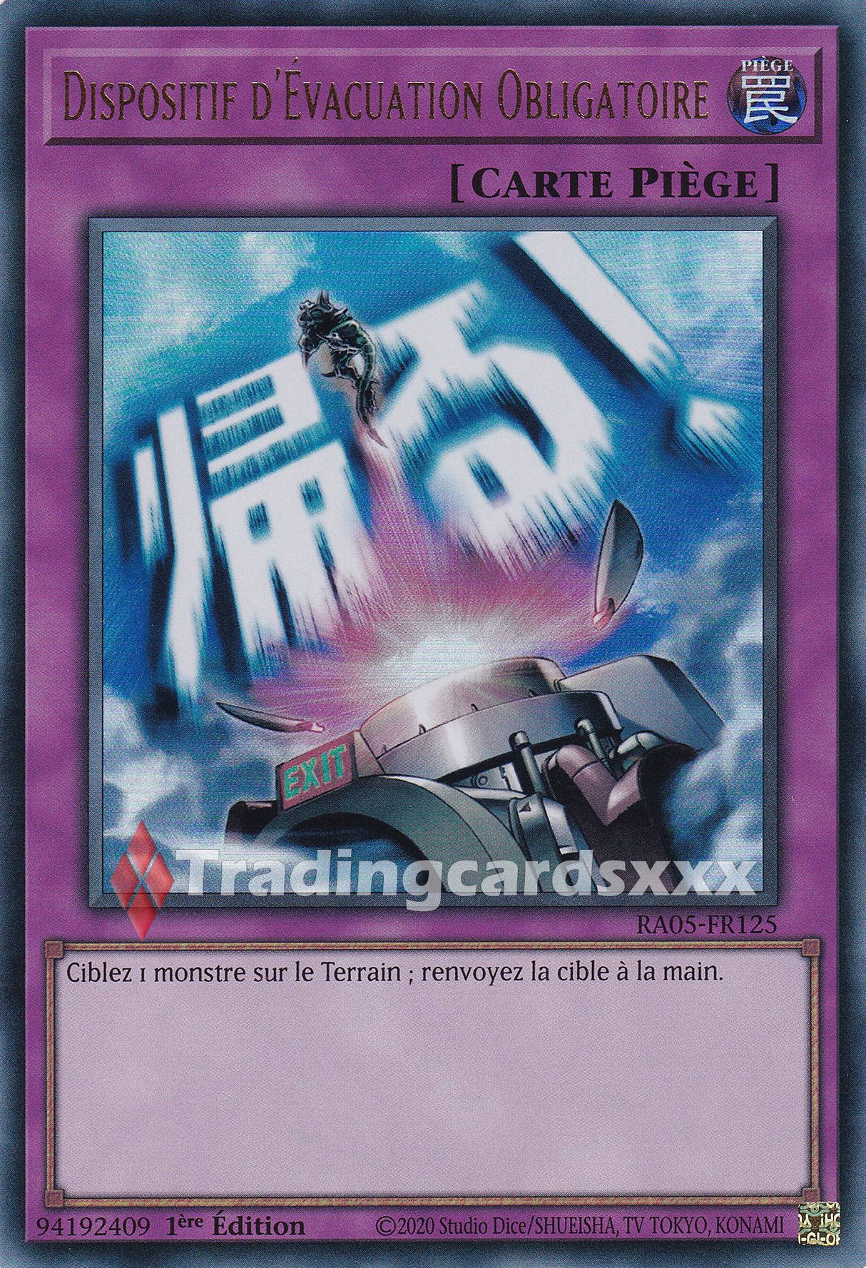 Yu-Gi-Oh! Dispositif d'Évacuation Obligatoire : ALT UR RA05-FR125