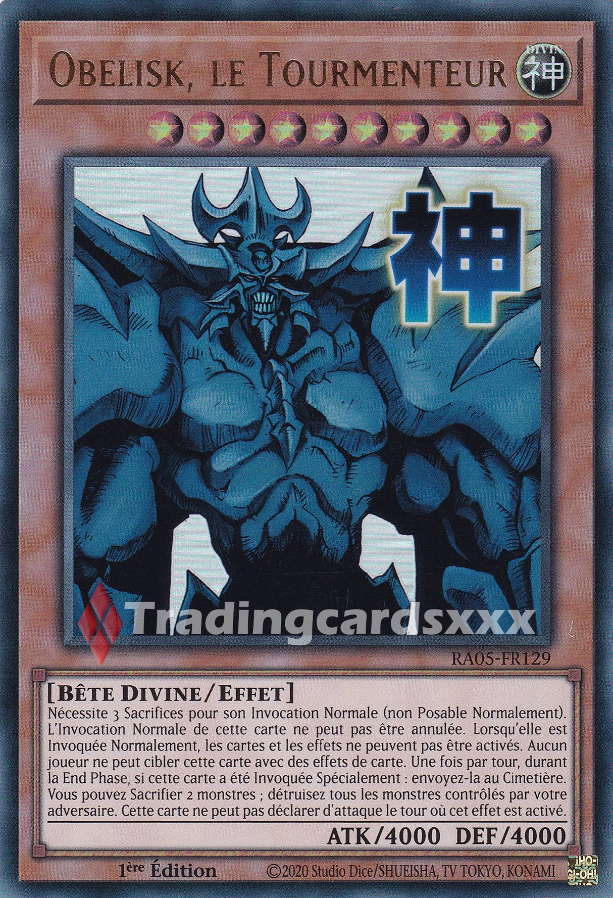 Yu-Gi-Oh! Obelisk, le Tourmenteur : ALT UR RA05-FR129