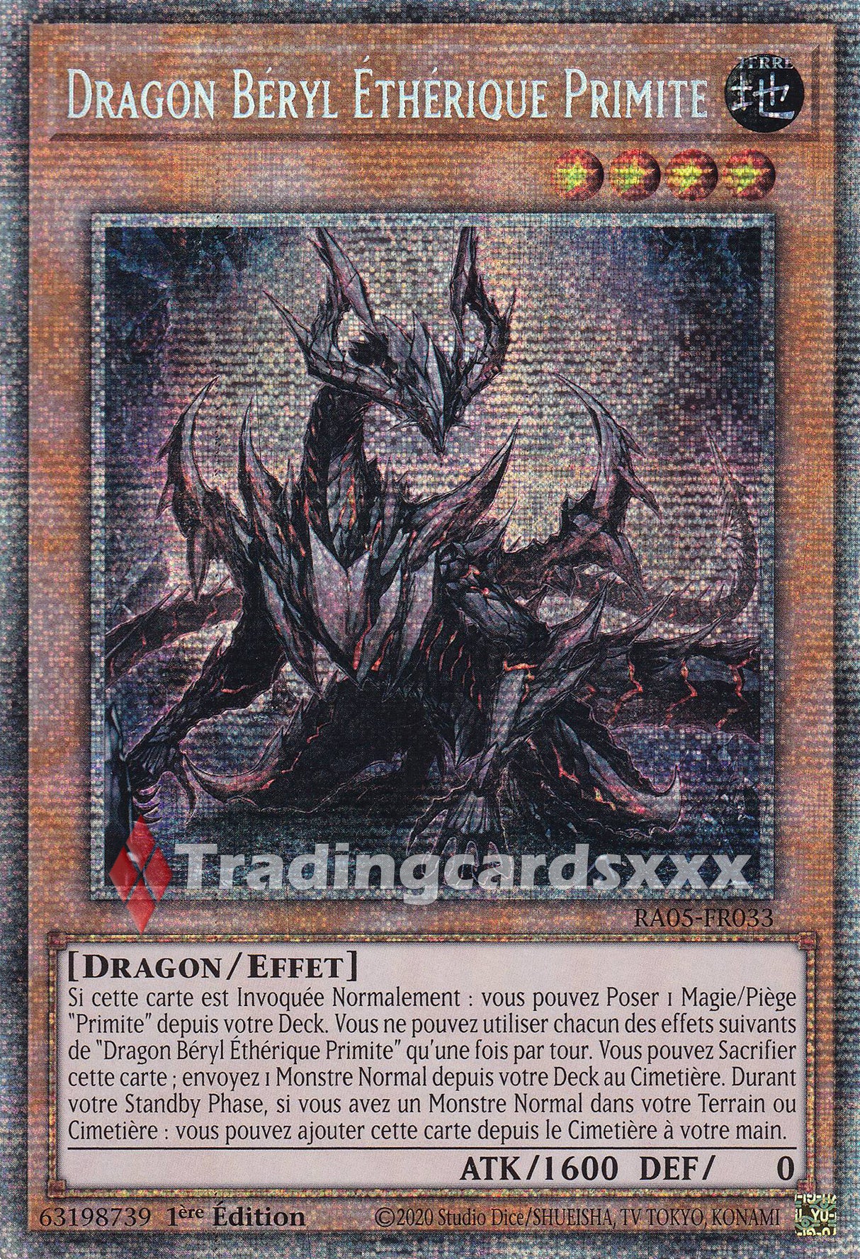 Yu-Gi-Oh! Dragon Béryl Éthérique Primite : STAR RA05-FR033