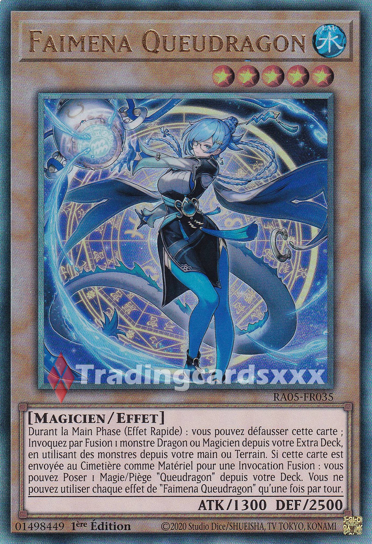 Yu-Gi-Oh! Faimena Queudragon : UL RA05-FR035
