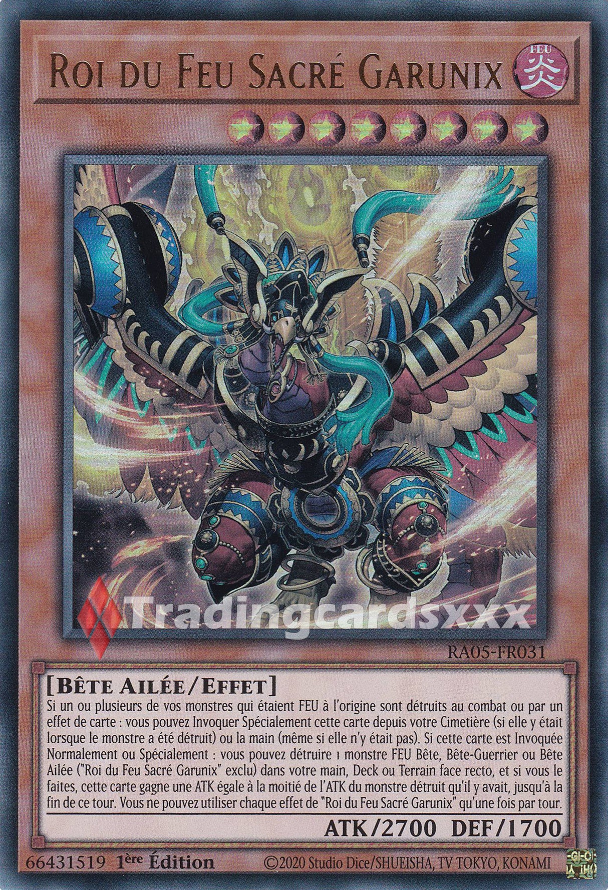 Yu-Gi-Oh! Roi du Feu Sacré Garunix : UR RA05-FR031