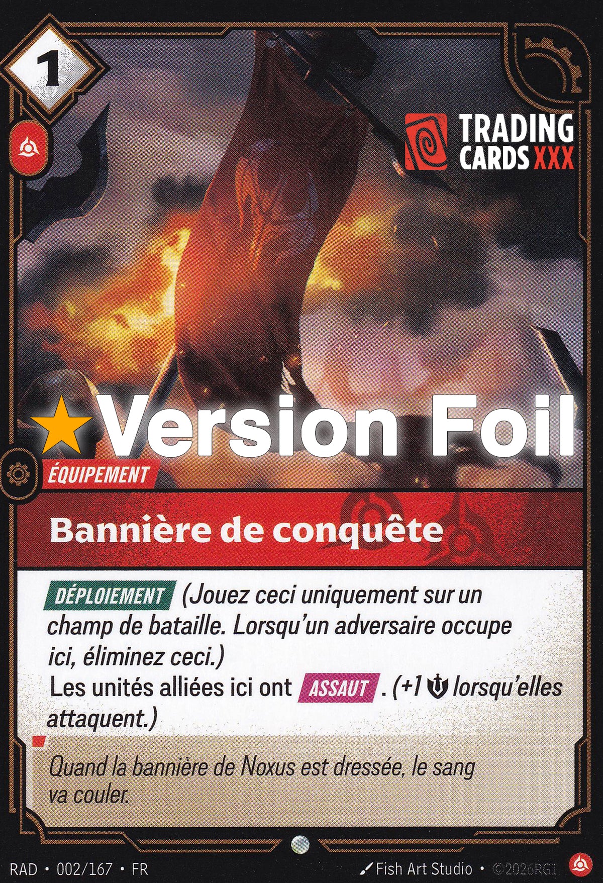 Riftbound - Bannière de conquête : Foil C RAD-002/167 FR