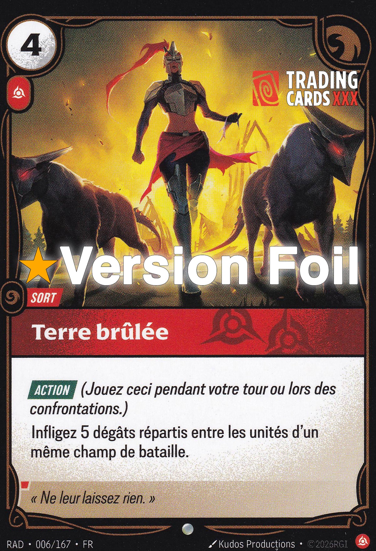 Riftbound - Terre brûlée : Foil C RAD-006/167 FR
