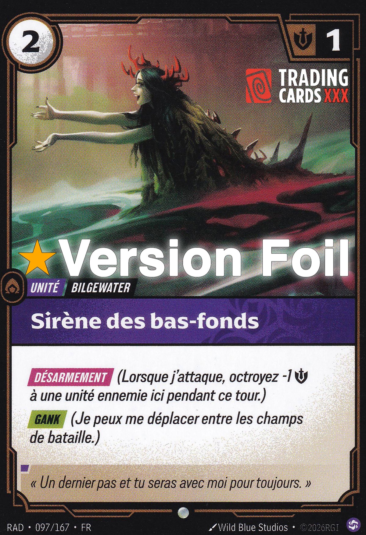 Riftbound - Sirène des bas-fonds : Foil C RAD-097/167 FR