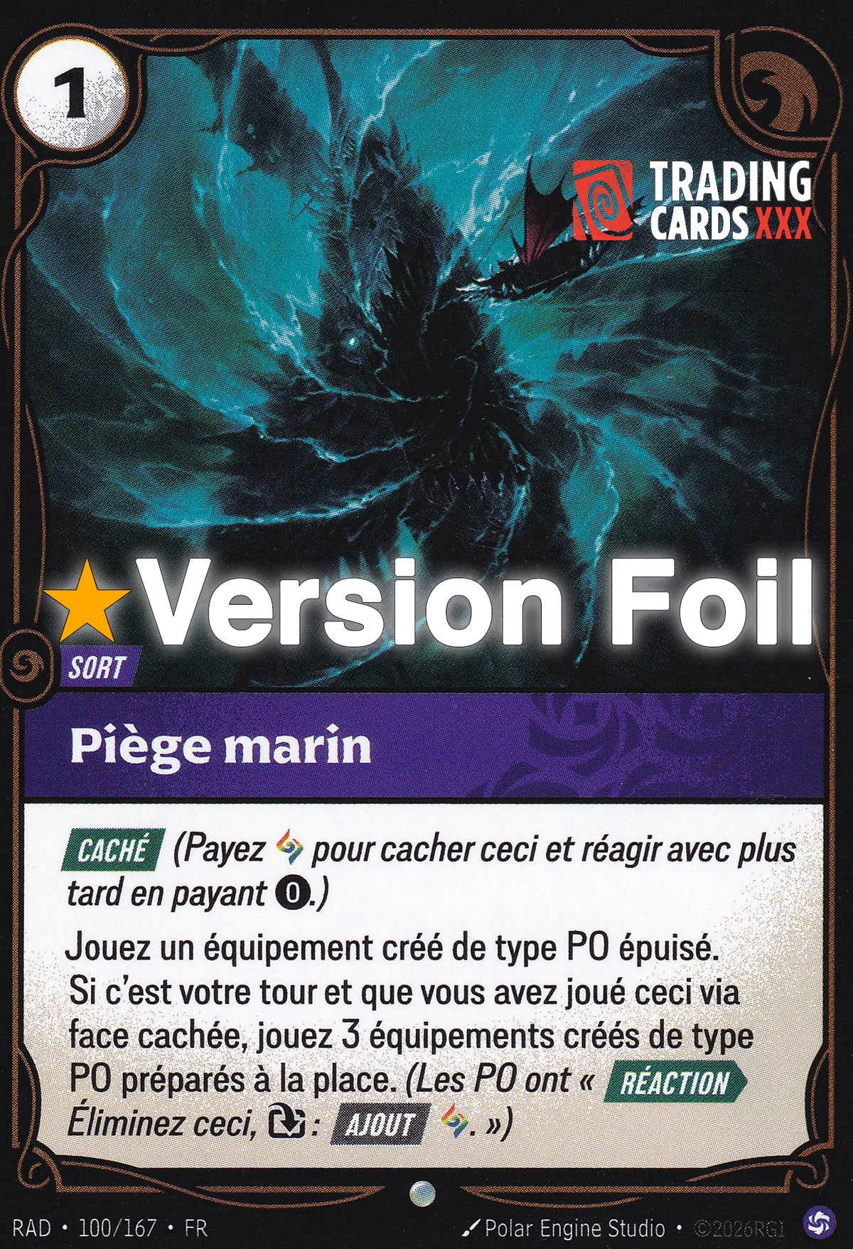 Riftbound - Piège marin : Foil C RAD-100/167 FR