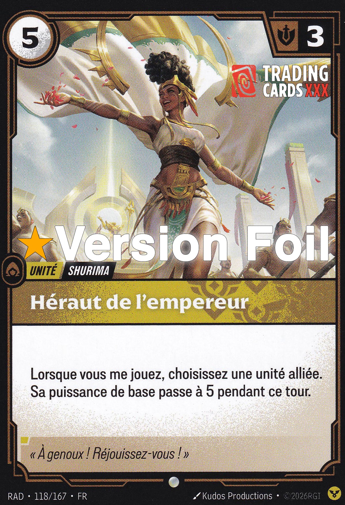 Riftbound - Héraut de l'empereur : Foil C RAD-118/167 FR