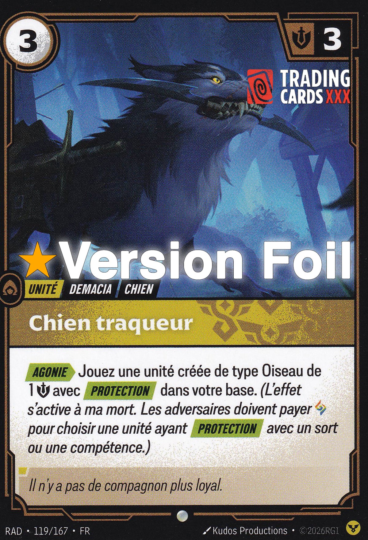 Riftbound - Chien traqueur : Foil C RAD-119/167 FR