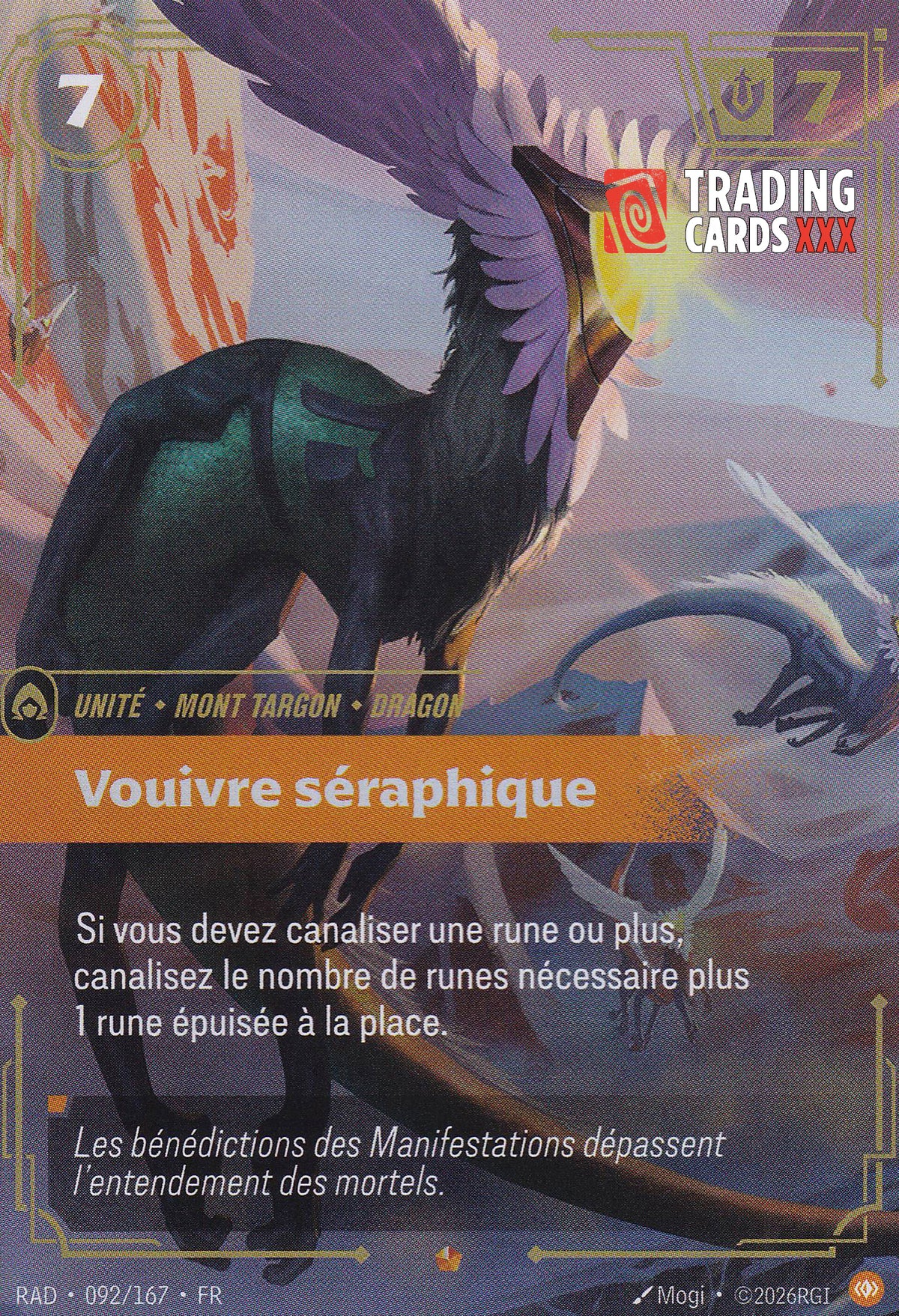 Riftbound - Vouivre séraphique : EPIC RAD-092/167 FR