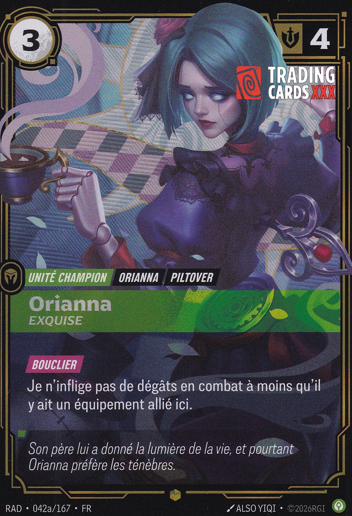Riftbound - Orianna, Exquise : Alt SH RAD-042a/167 FR