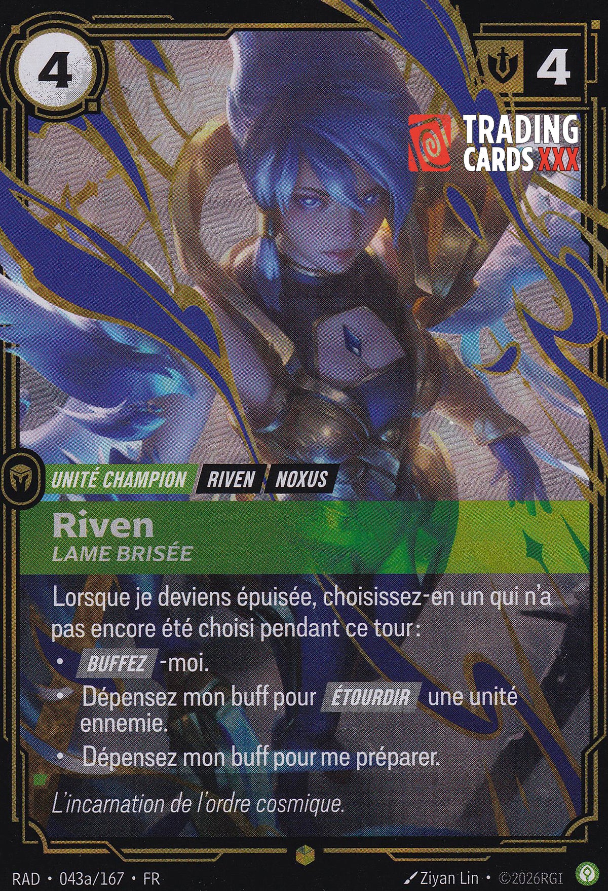 Riftbound - Riven, Lame brisée : Alt SH RAD-043a/167 FR