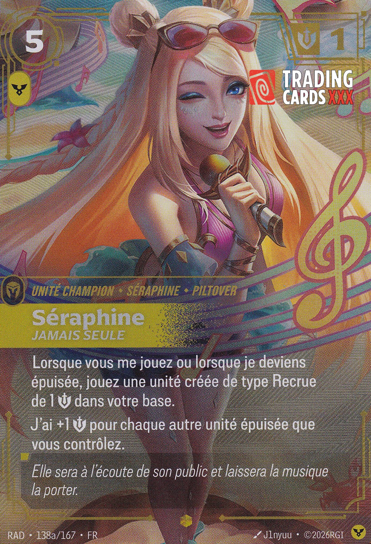 Riftbound - Séraphine, Jamais seule : Alt SH RAD-138a/167 FR