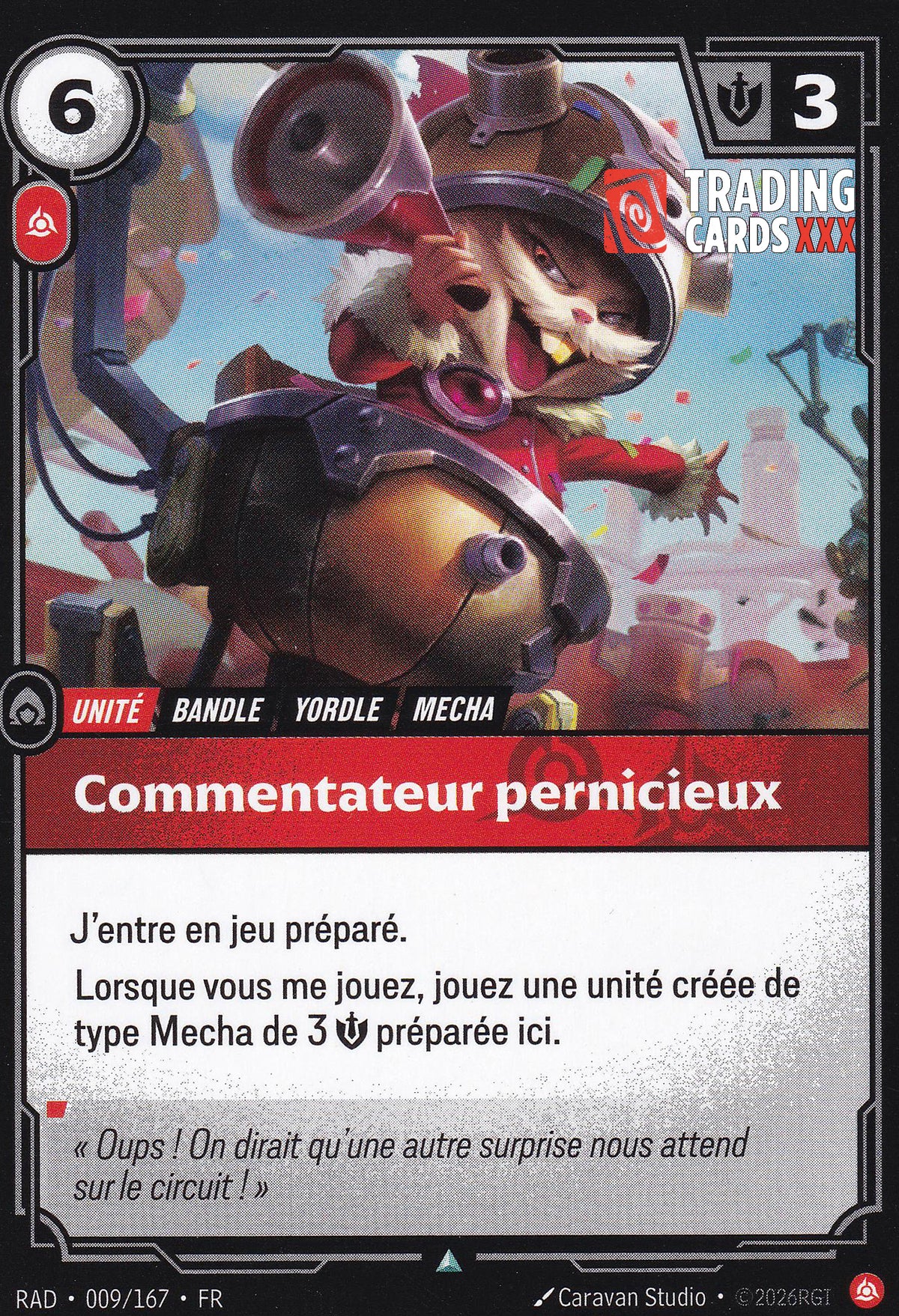Riftbound - Commentateur pernicieux : UC RAD-009/167 FR