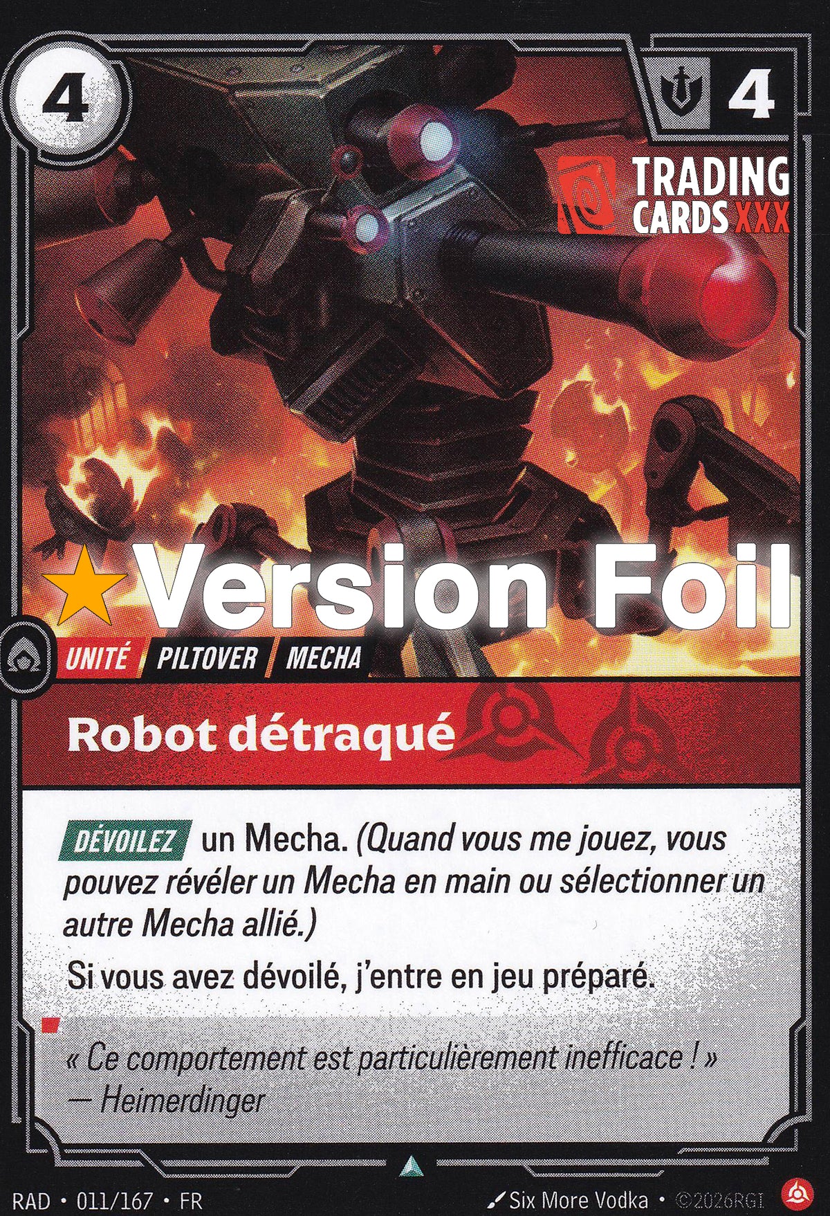 Riftbound - Robot détraqué : Foil UC RAD-011/167 FR