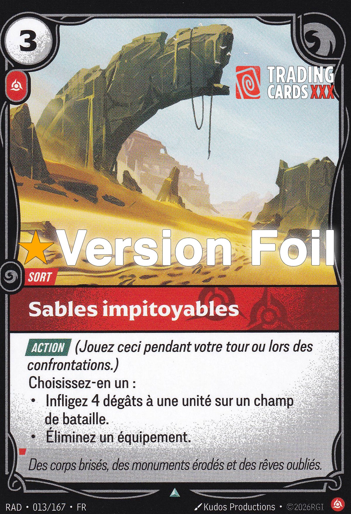 Riftbound - Sables impitoyables : Foil UC RAD-013/167 FR