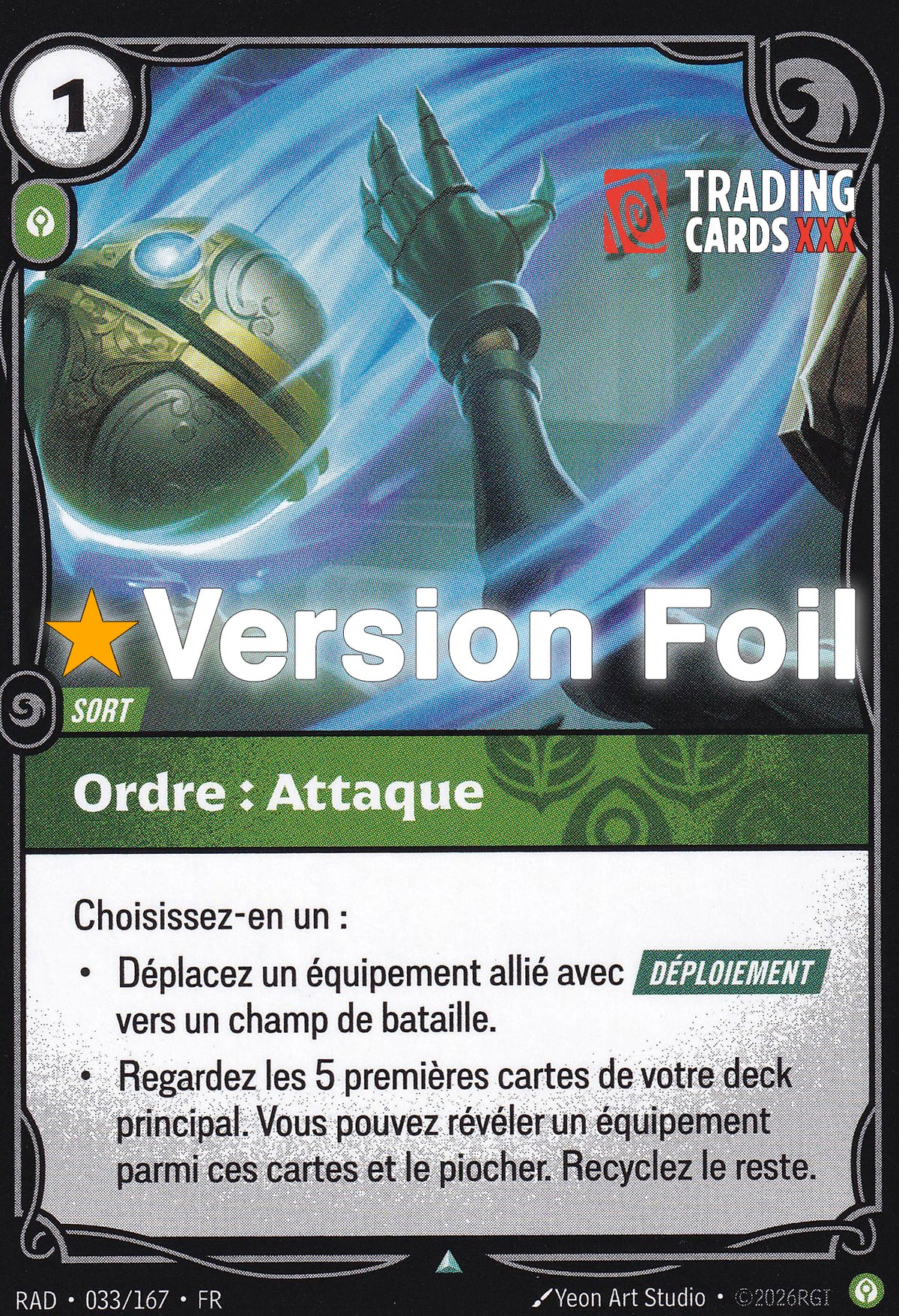 Riftbound - Ordre : Attaque : Foil UC RAD-033/167 FR