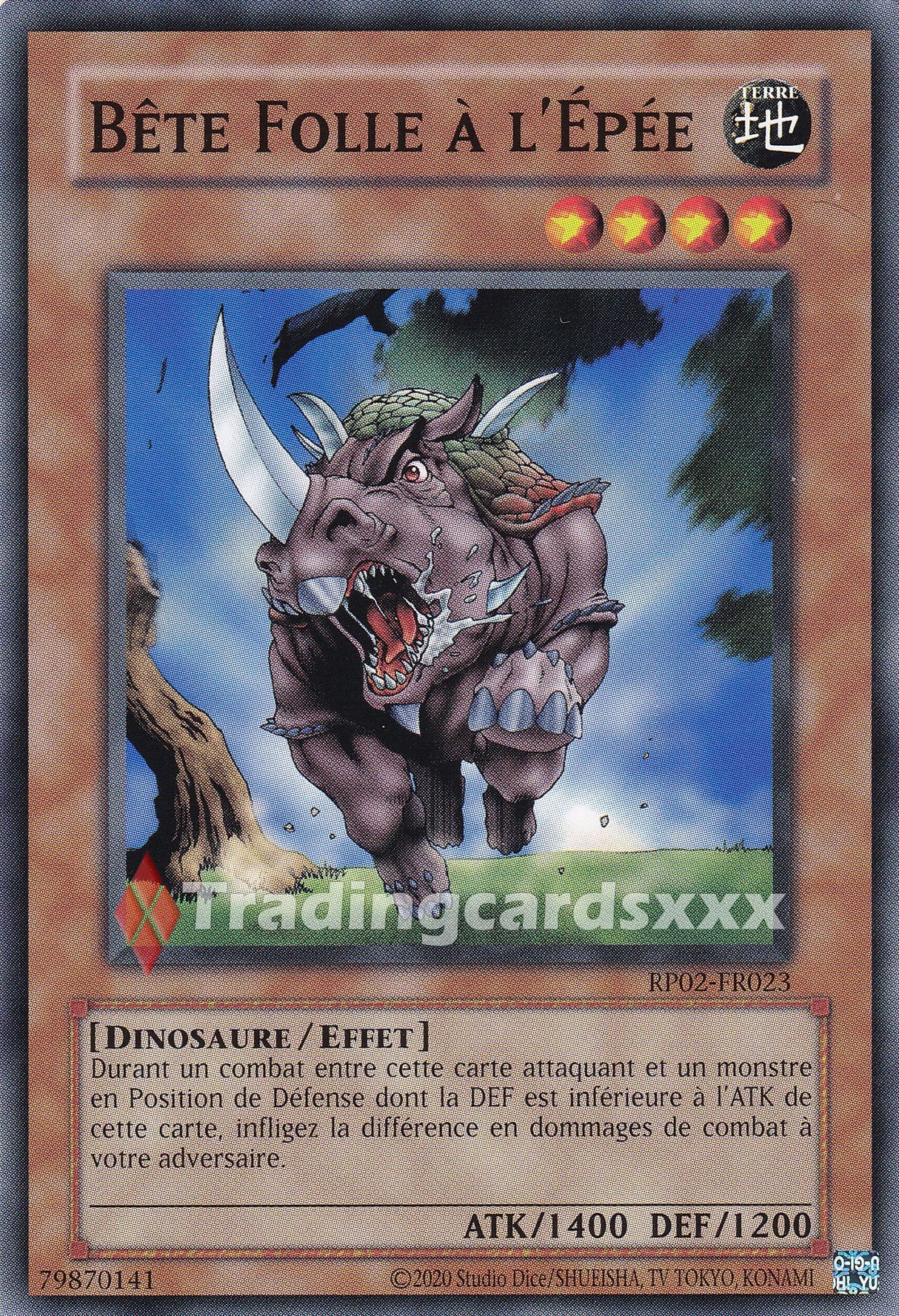 Yu-Gi-Oh! Bête Folle à l'Épée : C RP02-FR023