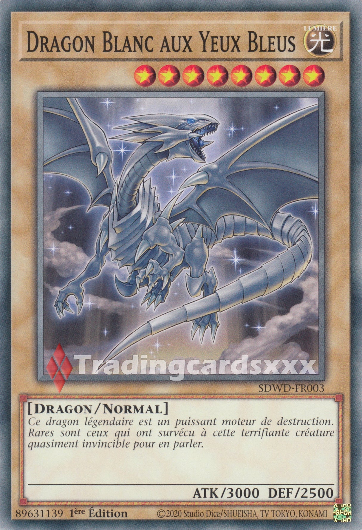 Yu-Gi-Oh! Dragon Blanc aux Yeux Bleus : C SDWD-FR003