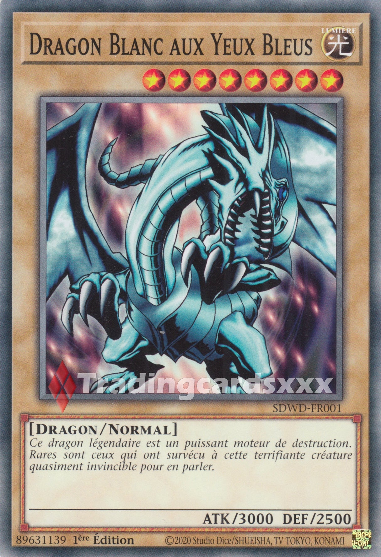 Yu-Gi-Oh! Dragon Blanc aux Yeux Bleus : C SDWD-FR001