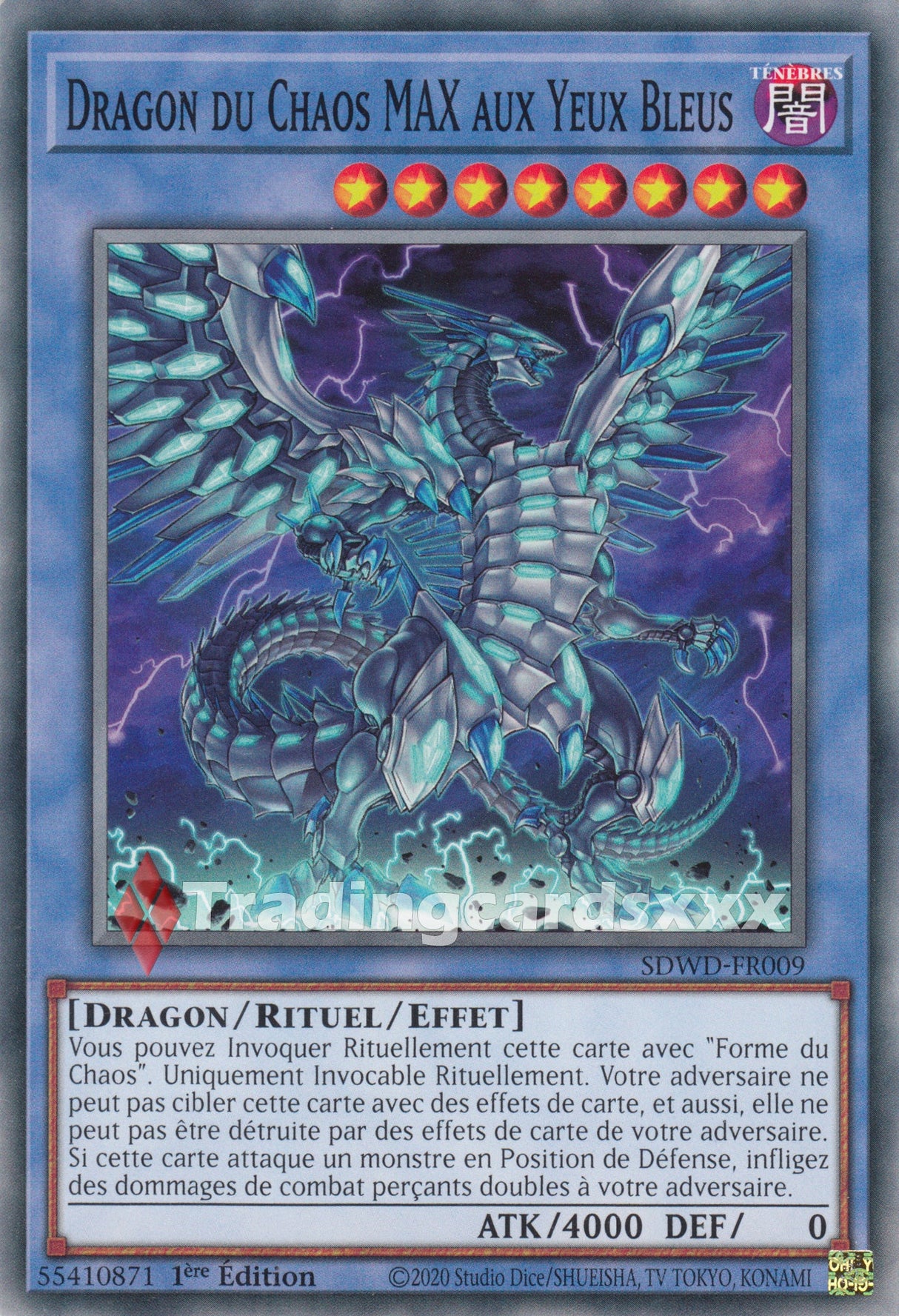 Yu-Gi-Oh! Dragon du Chaos MAX aux Yeux Bleus : C SDWD-FR009