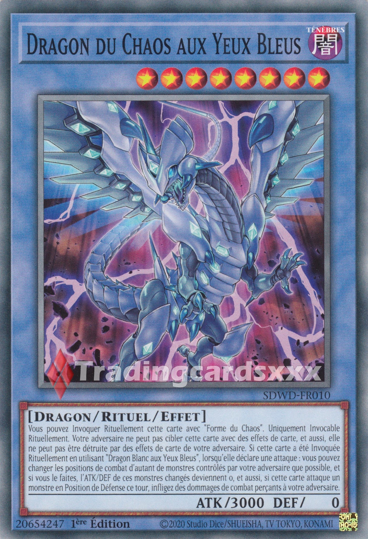 Yu-Gi-Oh! Dragon du Chaos aux Yeux Bleus : C SDWD-FR010