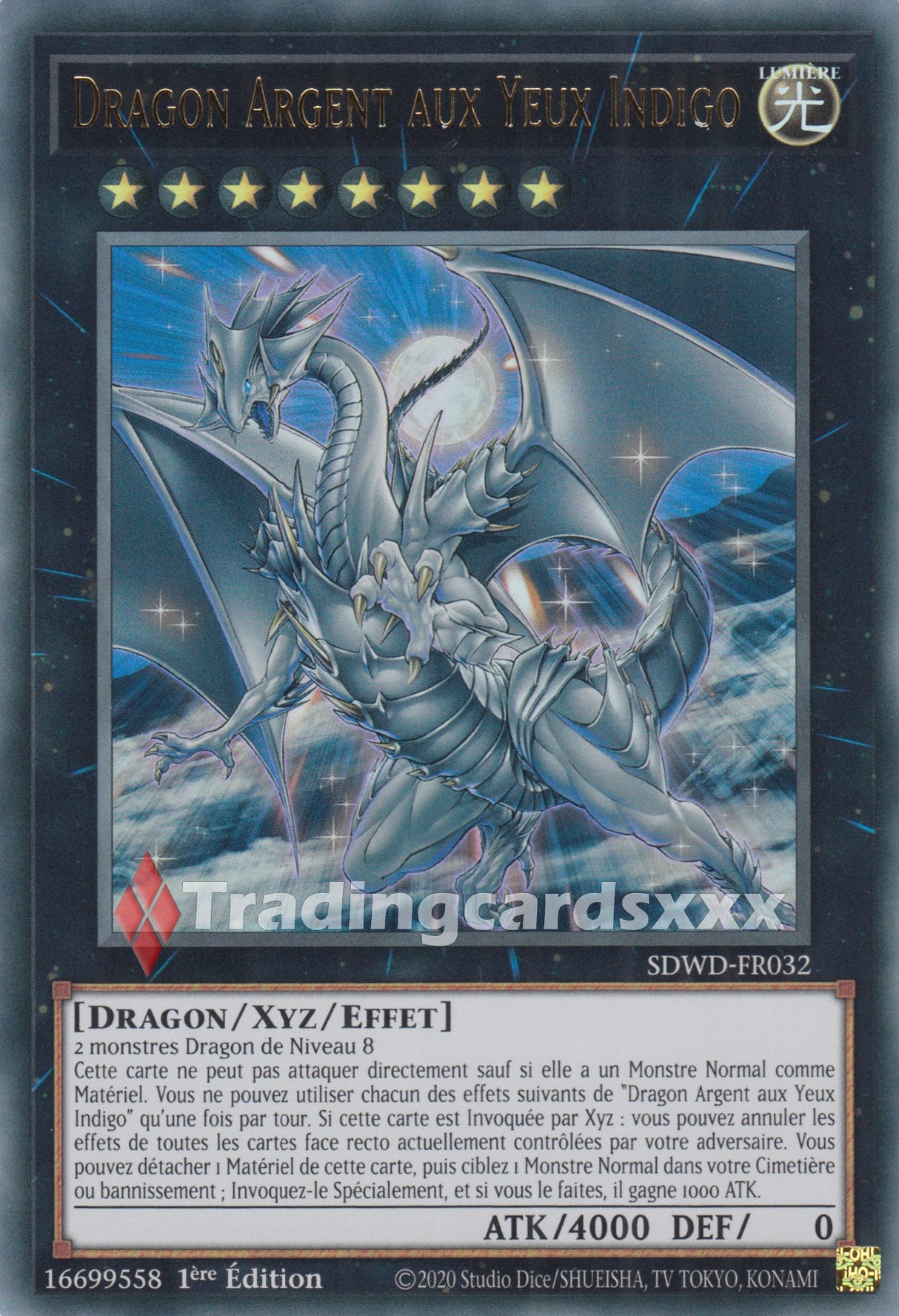 Yu-Gi-Oh! Dragon Argent aux Yeux Indigo : UR SDWD-FR032
