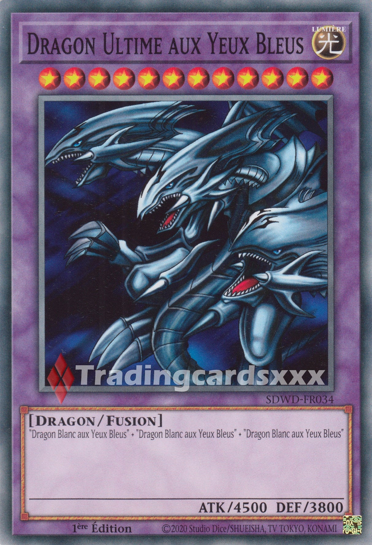 Yu-Gi-Oh! Dragon Ultime aux Yeux Bleus : C SDWD-FR034