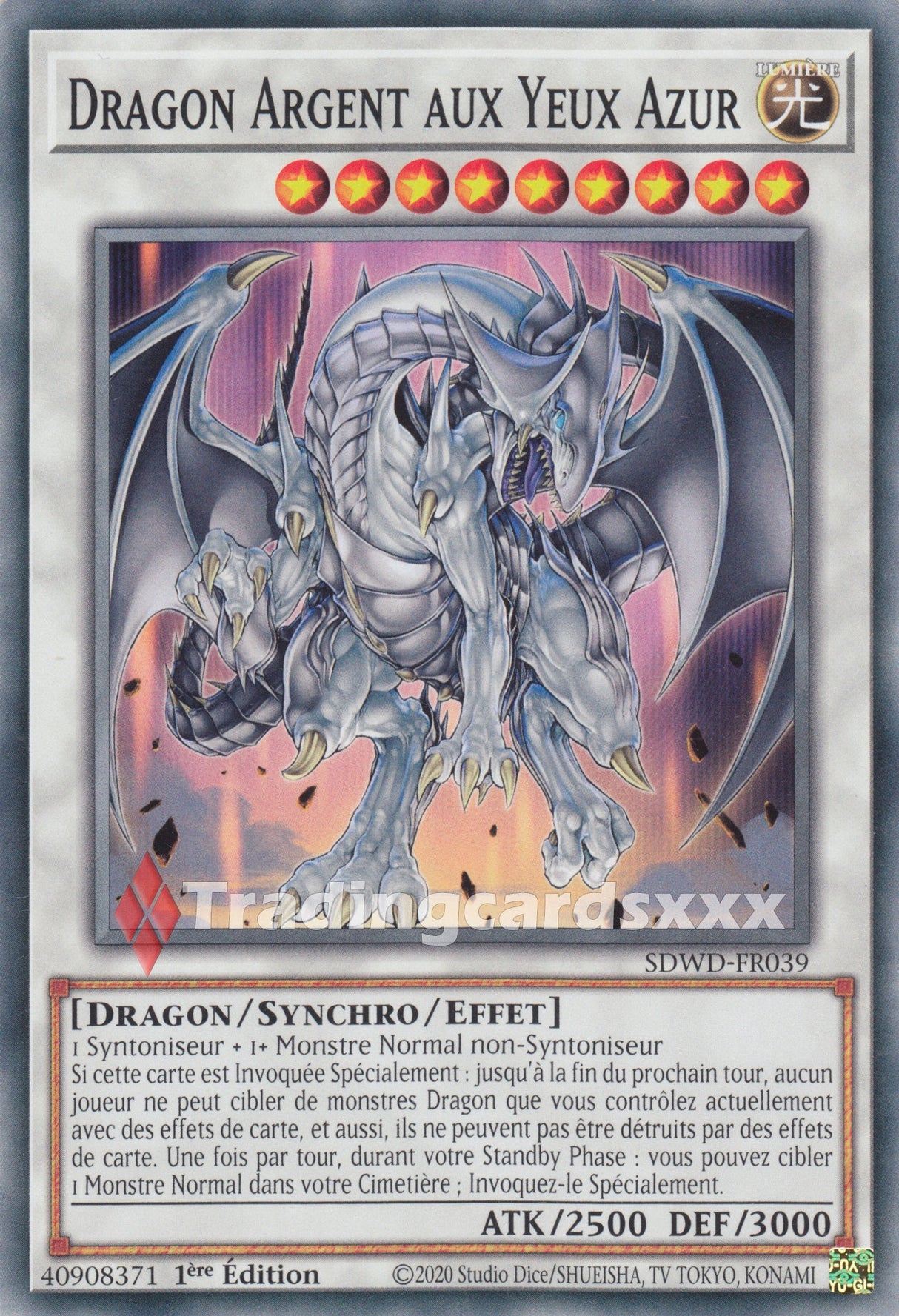 Yu-Gi-Oh! Dragon Argent aux Yeux Azur : C SDWD-FR039