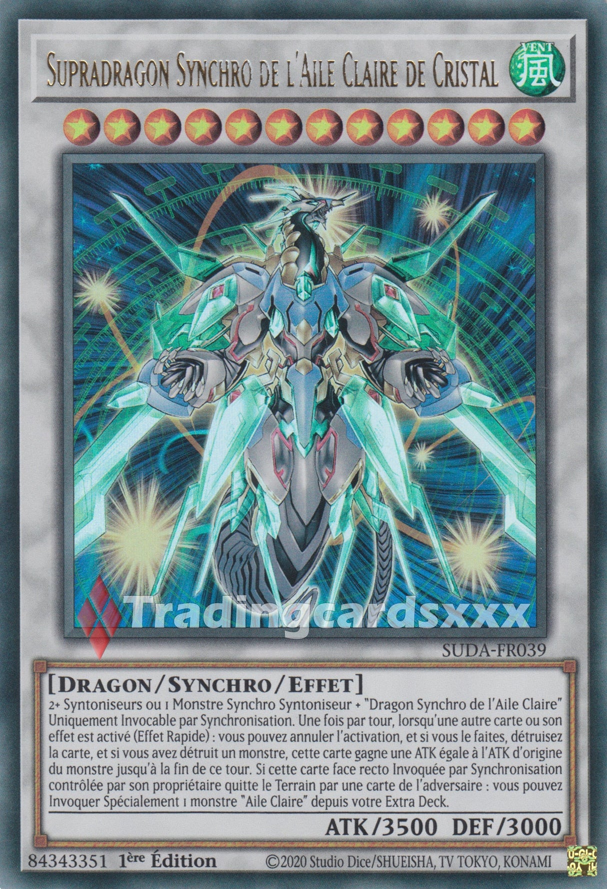 Yu-Gi-Oh! Supradragon Synchro de l'Aile Claire de Cristal : UR SUDA-FR039